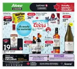 Sobeys & Safeway Liquor Weekly eFlyer 08/26 - 08/12