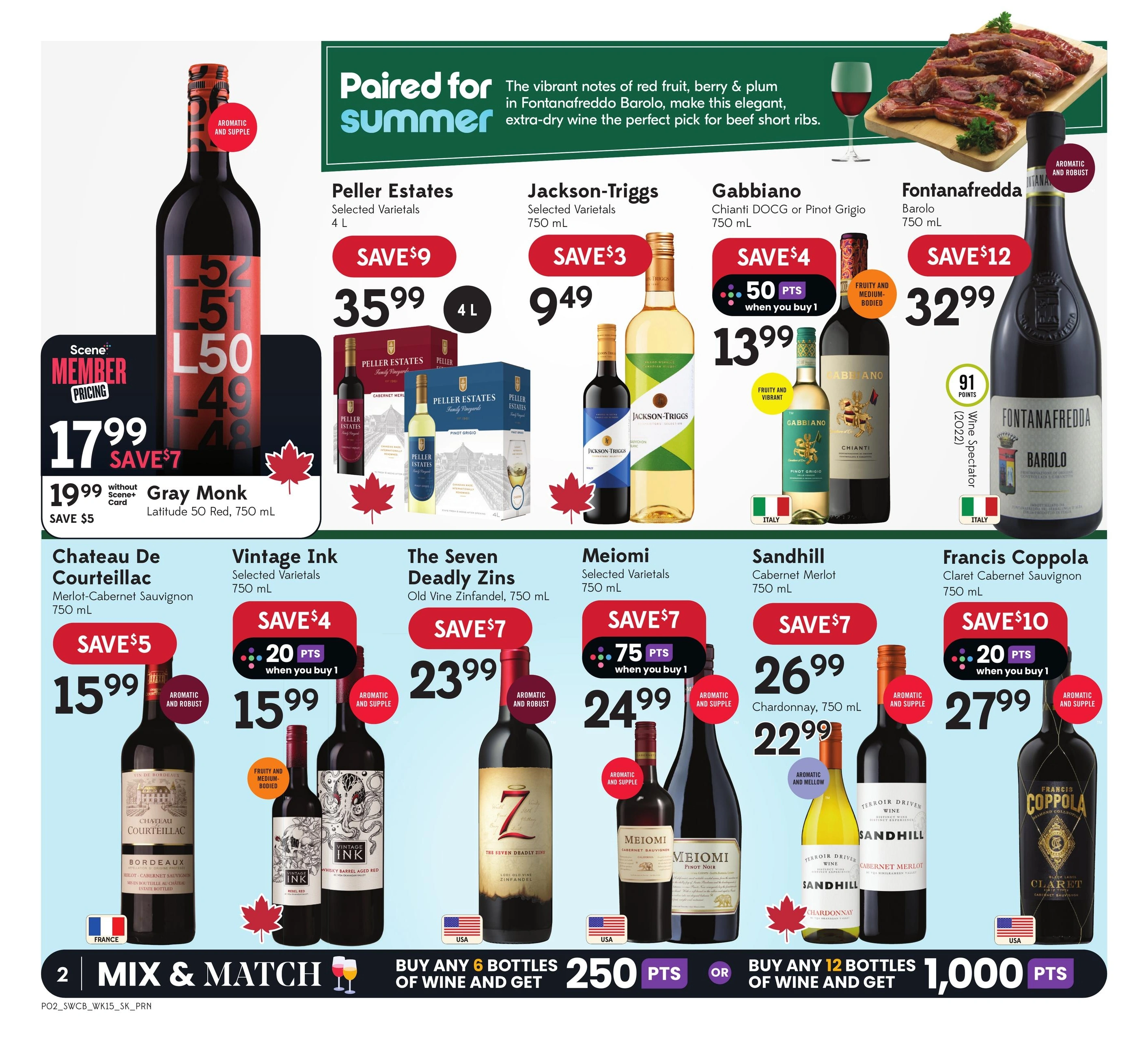 Sobeys Liquor flyer page 2