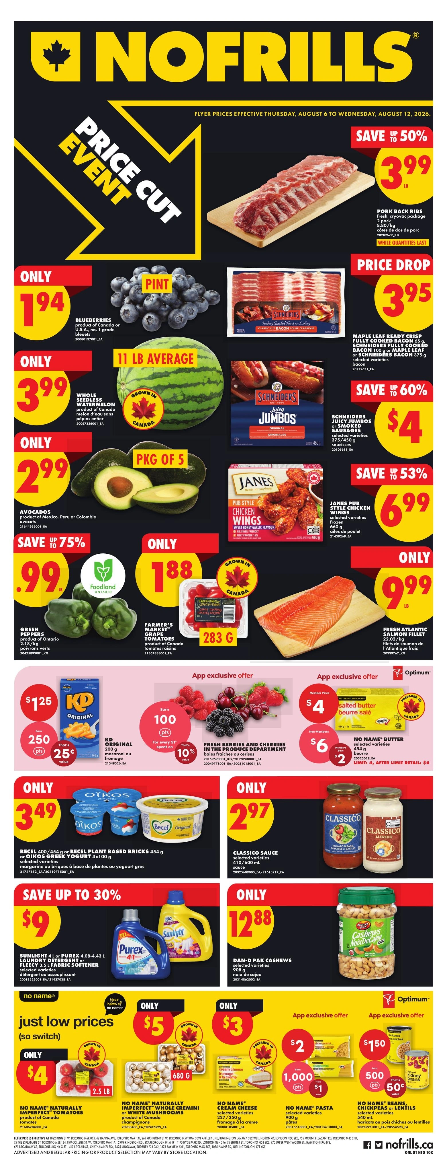 No Frills flyer page 1