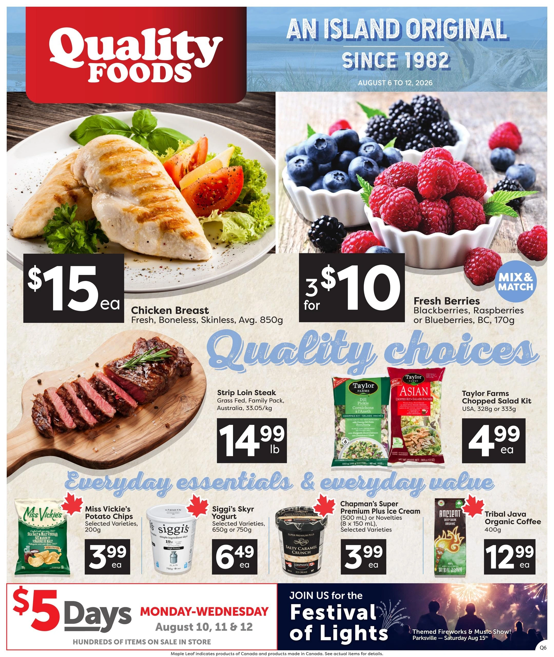 Quality Foods flyer page 1