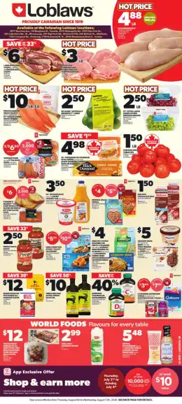 Loblaws Weekly Flyer - Valid Thursday, August 06 - Wednesday, August 12