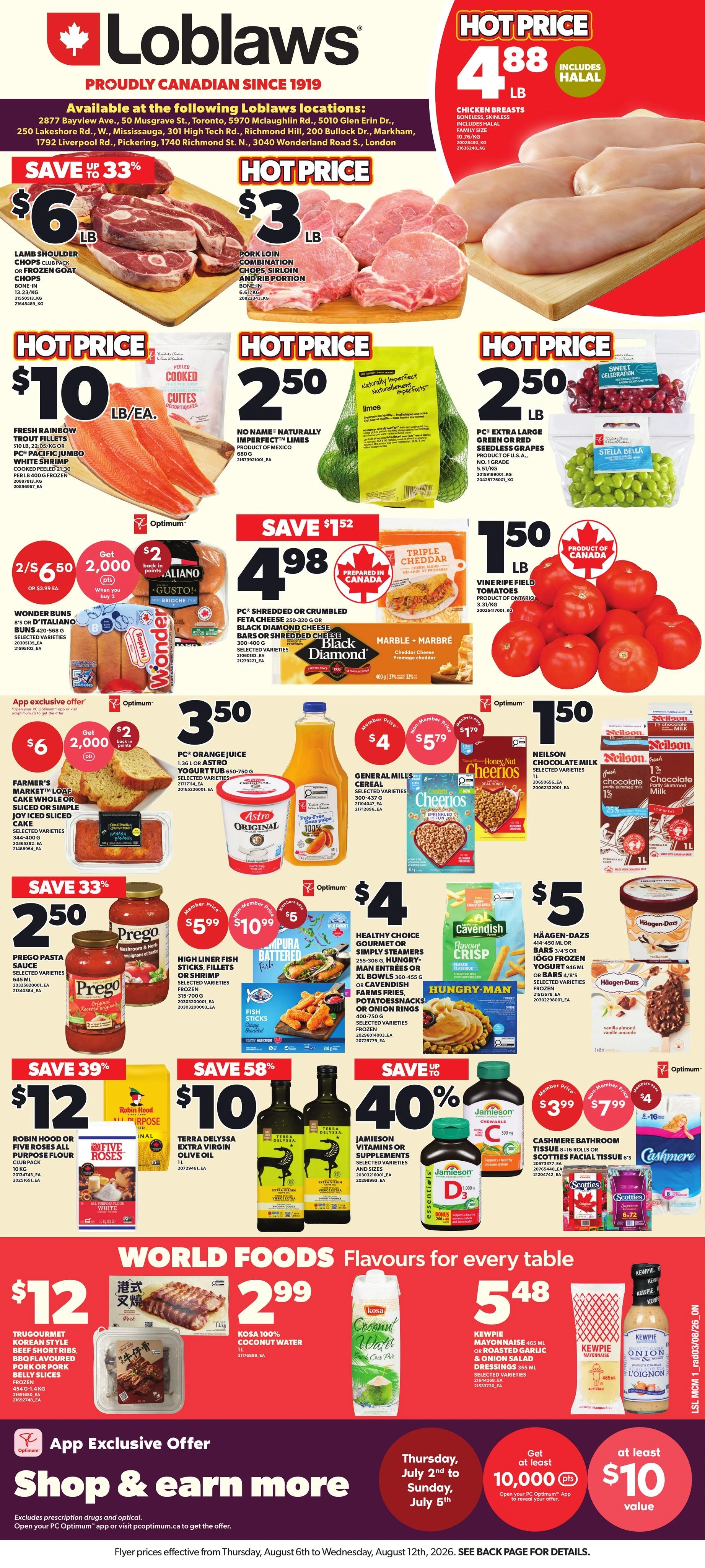 Loblaws flyer page 1