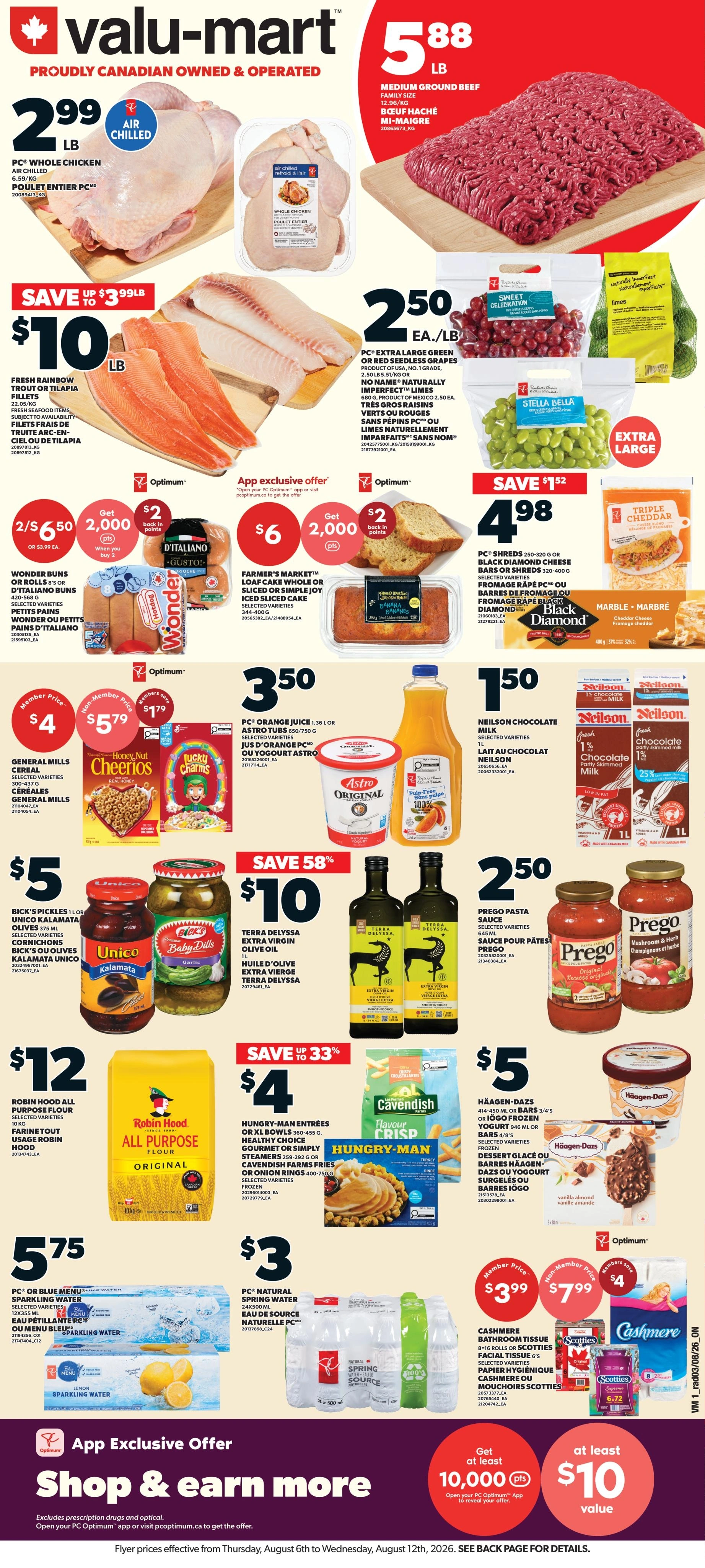 Valu-Mart flyer page 1