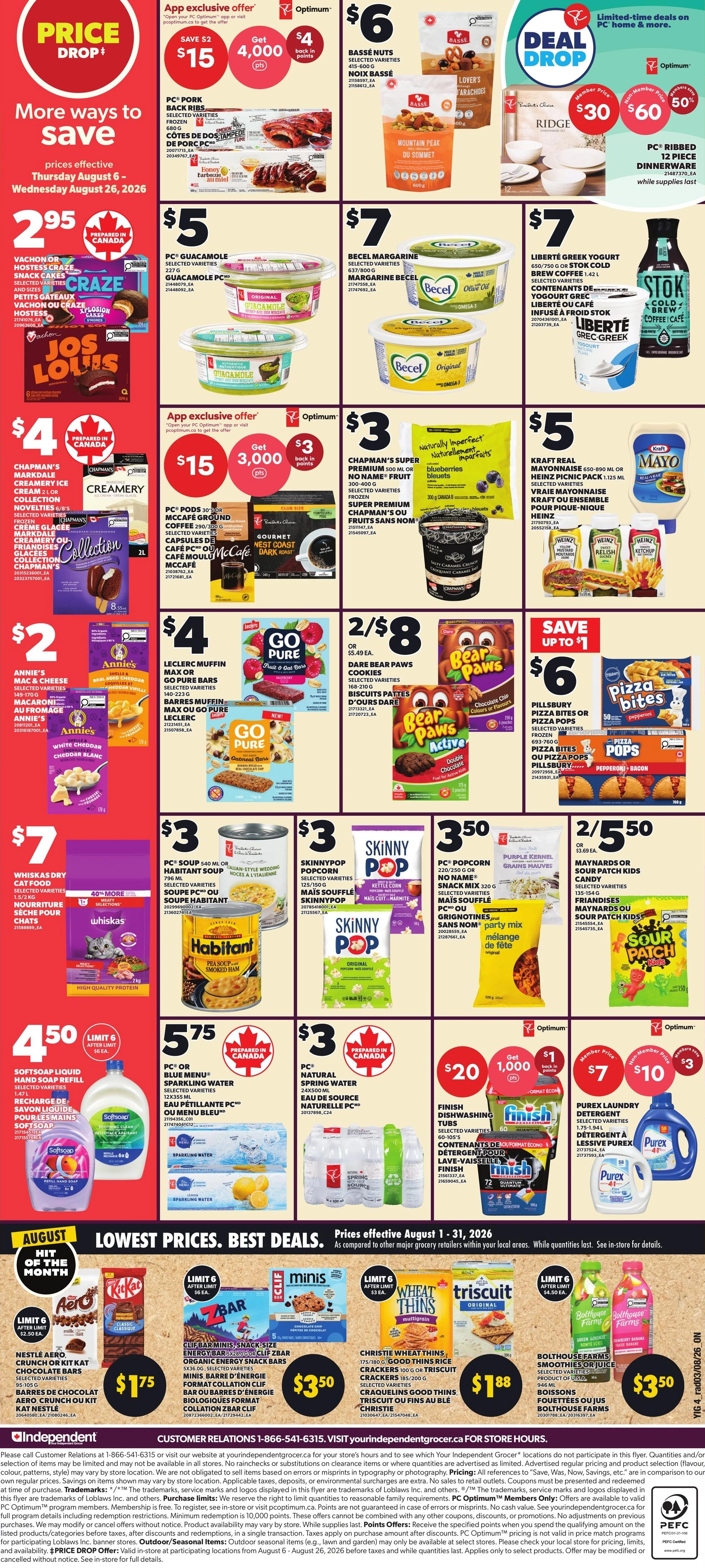 Your Independent Grocer flyer page 2