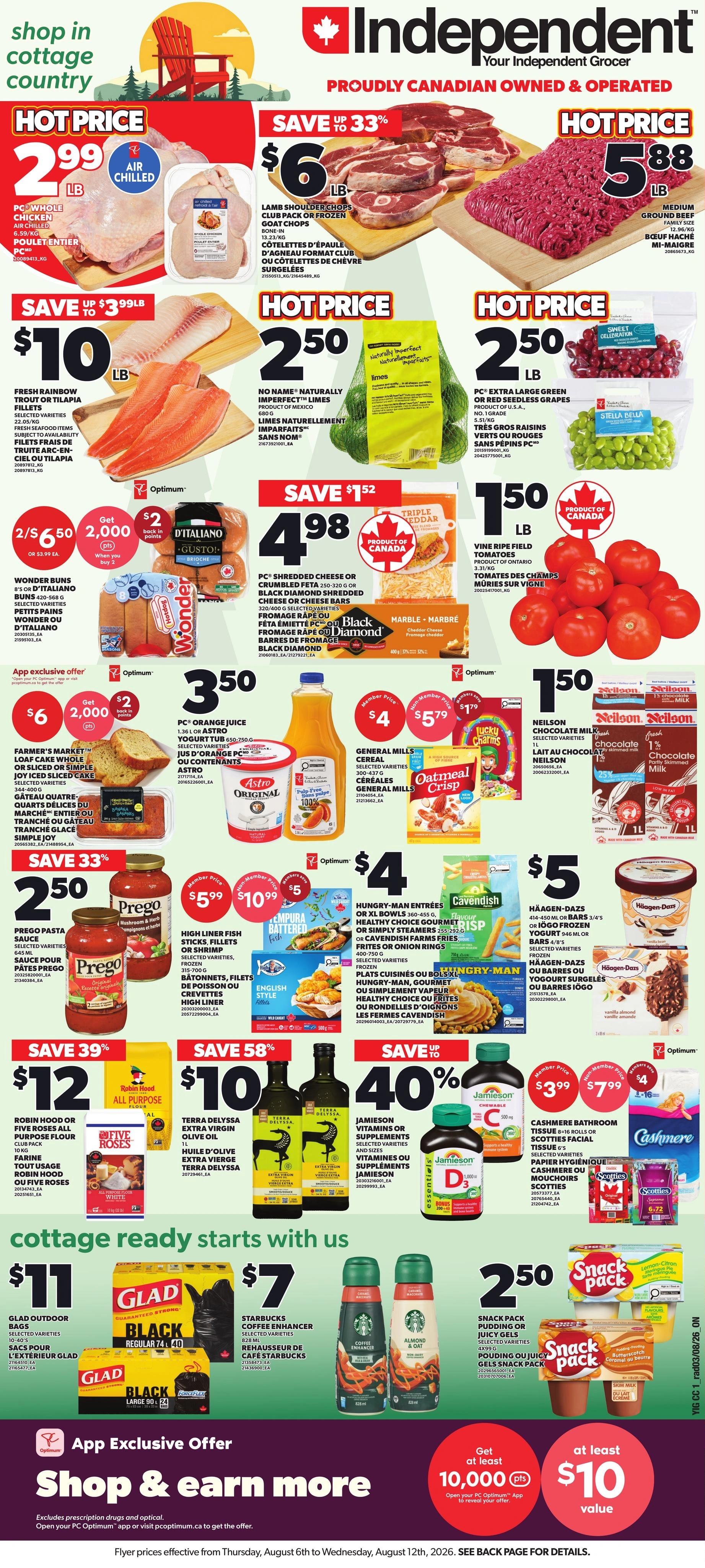 Your Independent Grocer flyer page 1