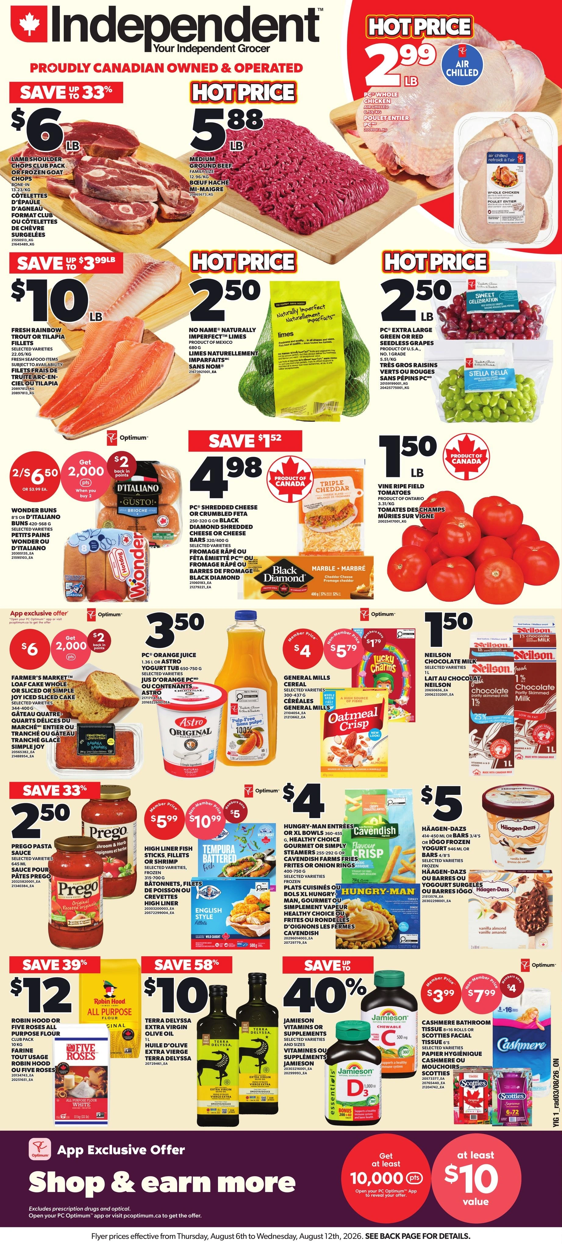 Your Independent Grocer flyer page 1