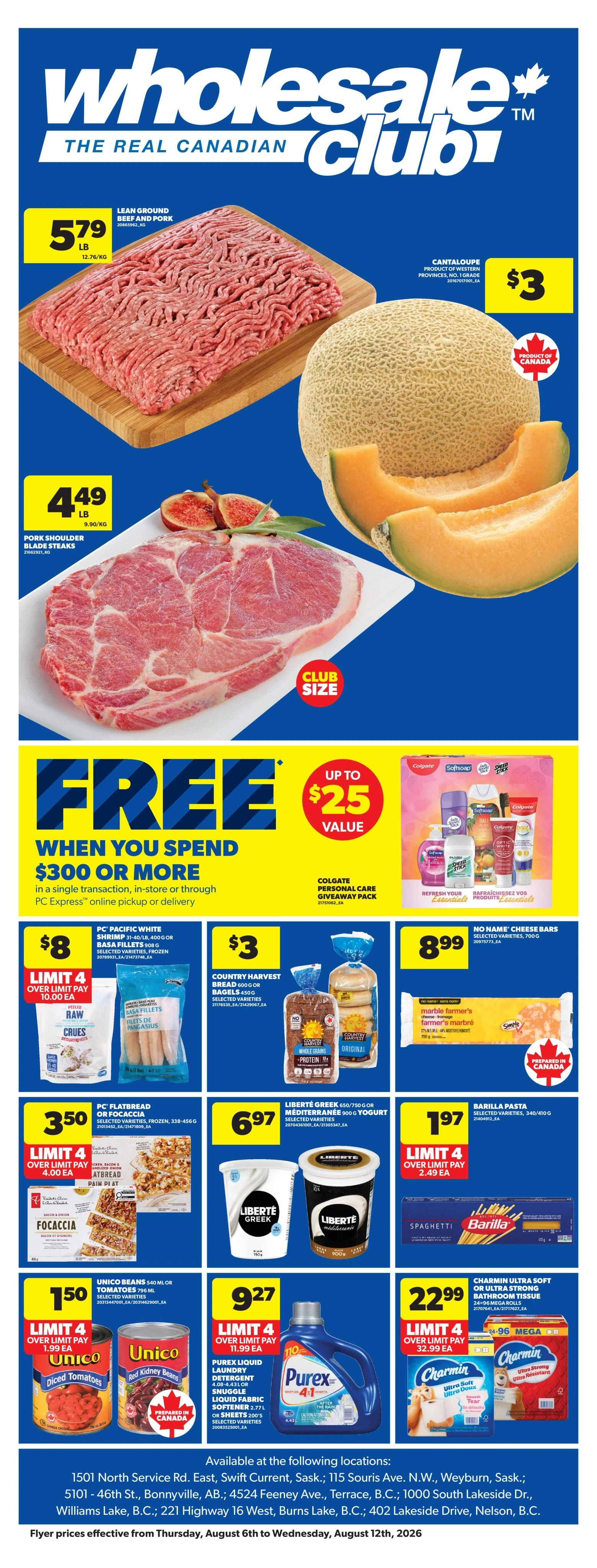Wholesale Club and Club Entrepôt flyer page 1