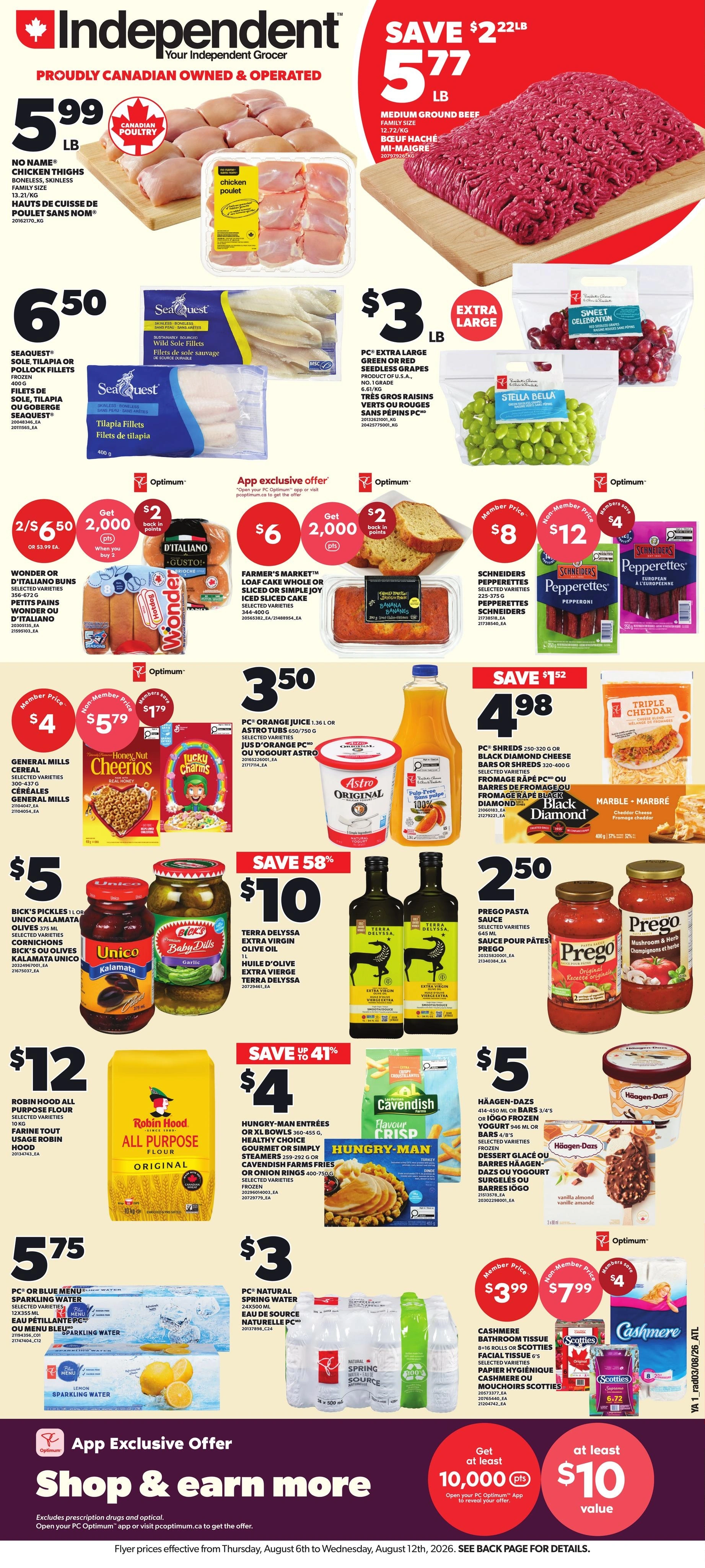 Your Independent Grocer flyer page 1