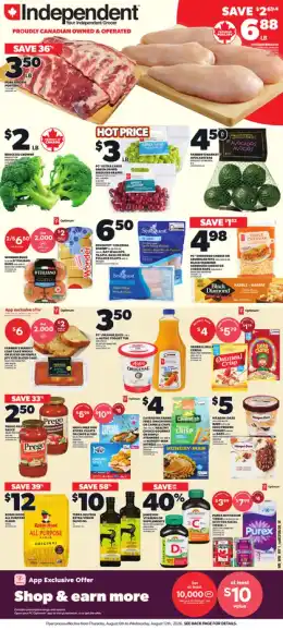 Your Independent Grocer Weekly Flyer - Valid Thursday, August 06 - Wednesday, August 12