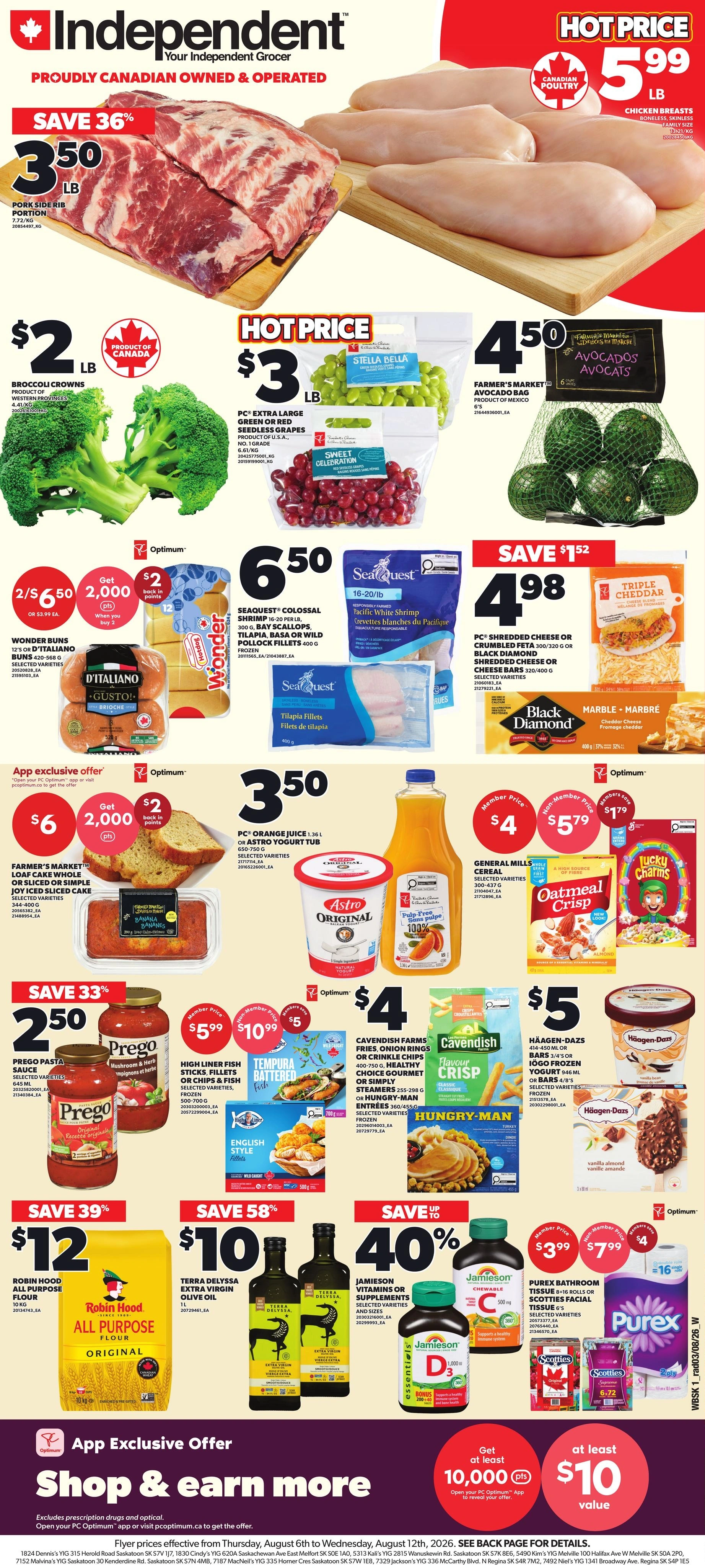 Your Independent Grocer flyer page 1