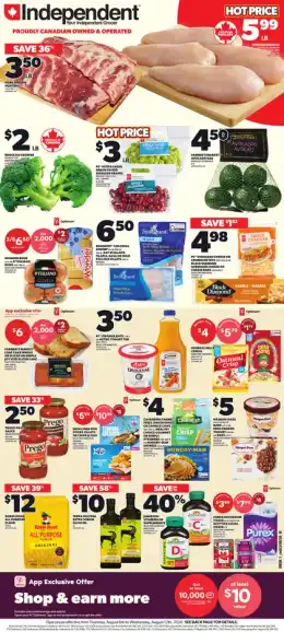 Your Independent Grocer Weekly Flyer - Valid Thursday, August 06 - Wednesday, August 12