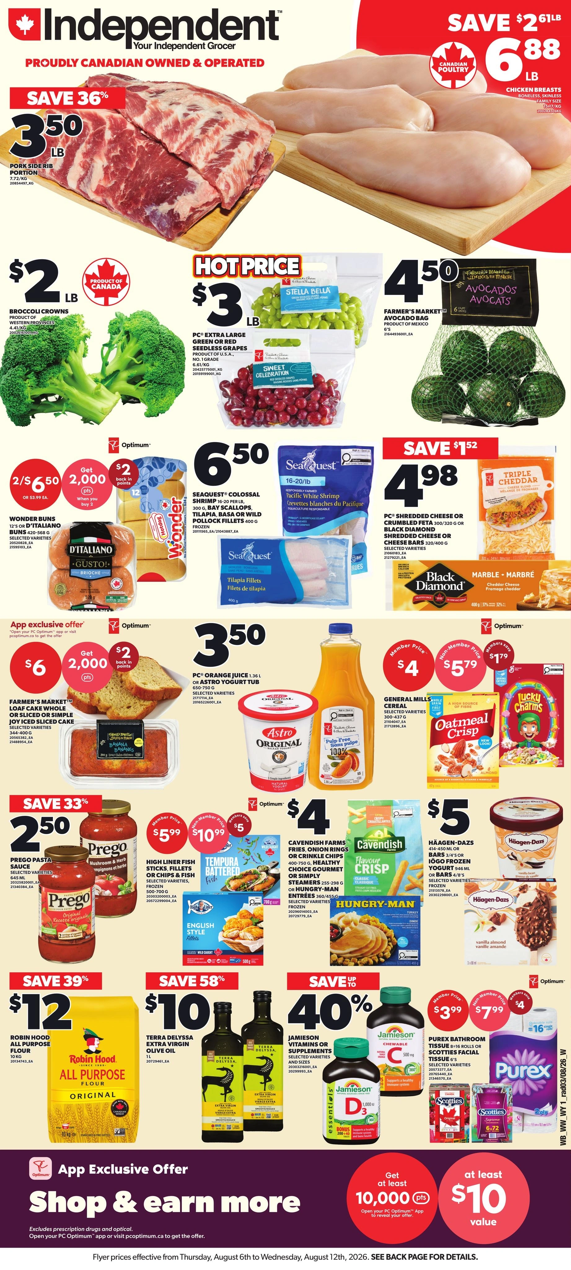 Your Independent Grocer flyer page 1