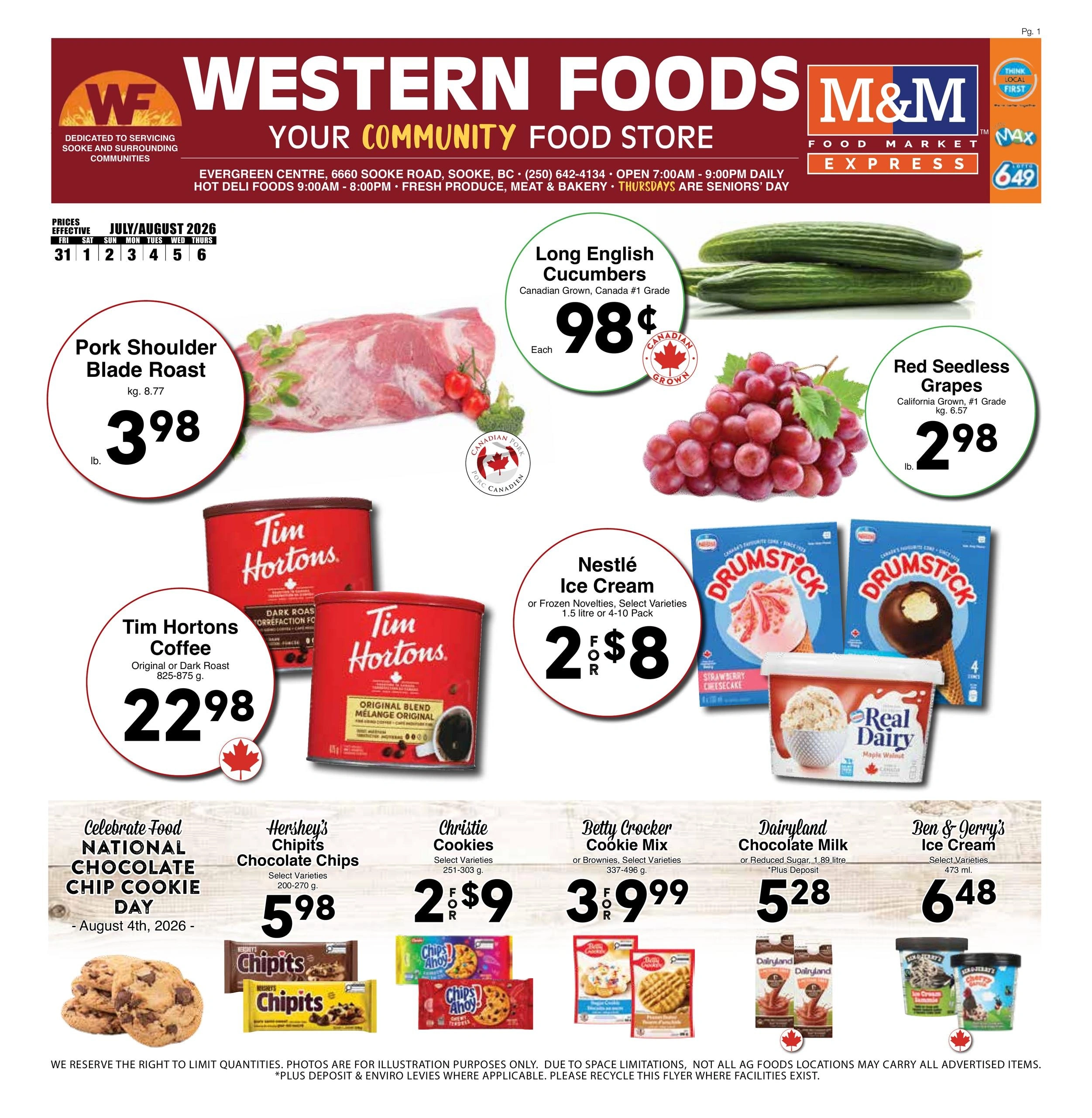Western Foods flyer page 1