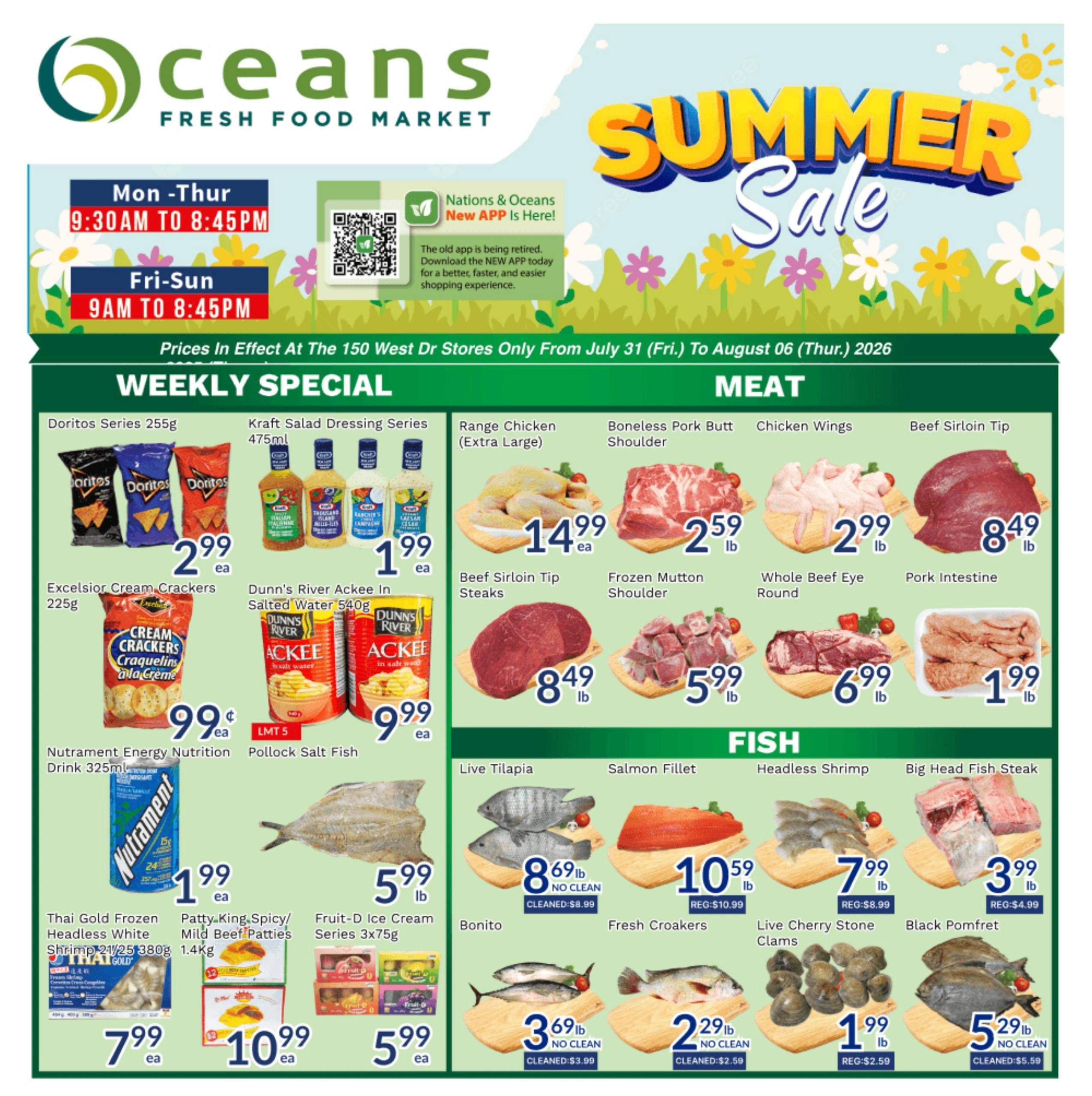 Oceans Fresh Food Market flyer page 1