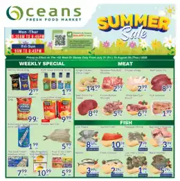 Oceans Fresh Food Market Indexed Weekly