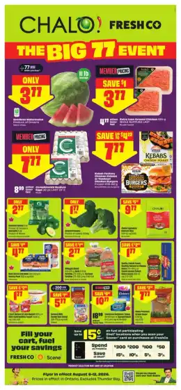 Chalo FreshCo Weekly eFlyer 08/06 - 08/12