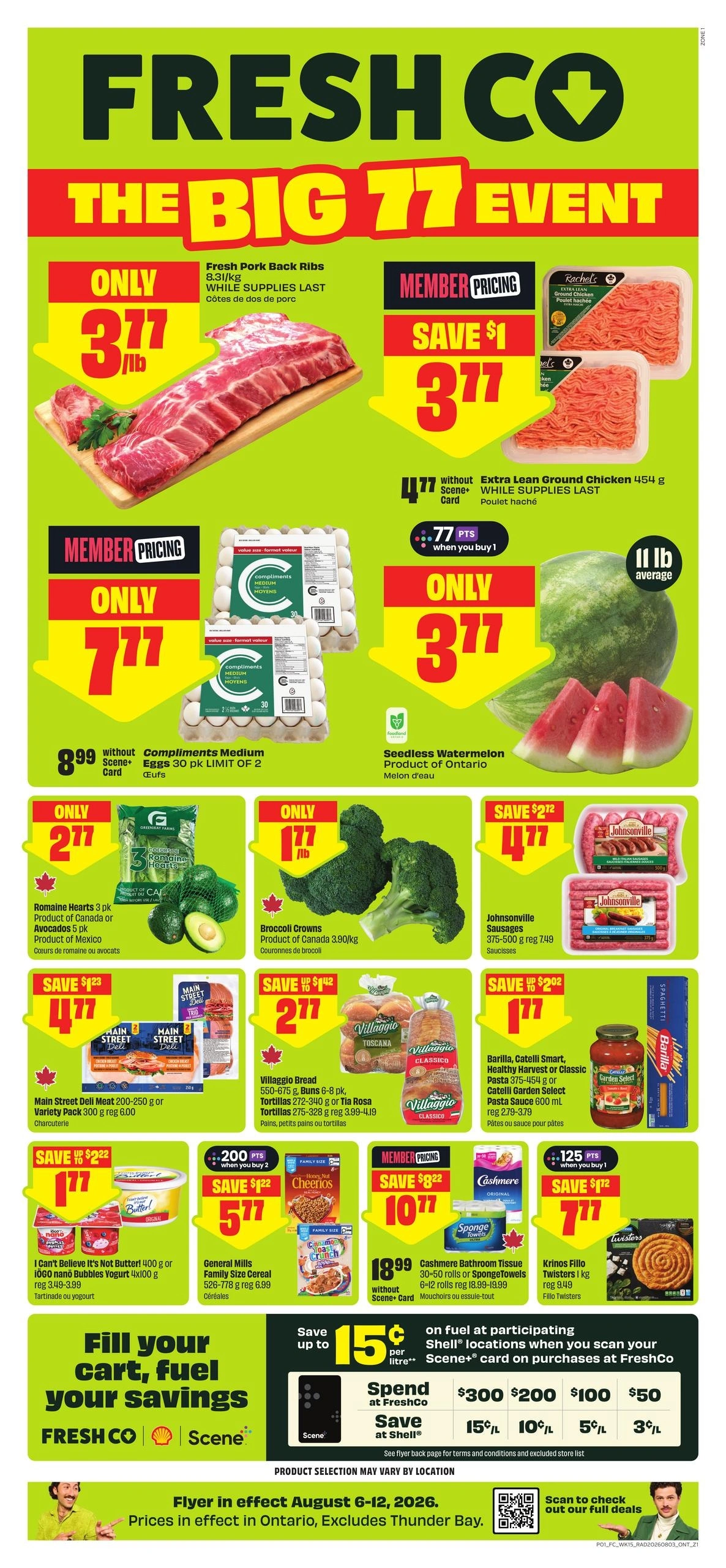FreshCo flyer page 1