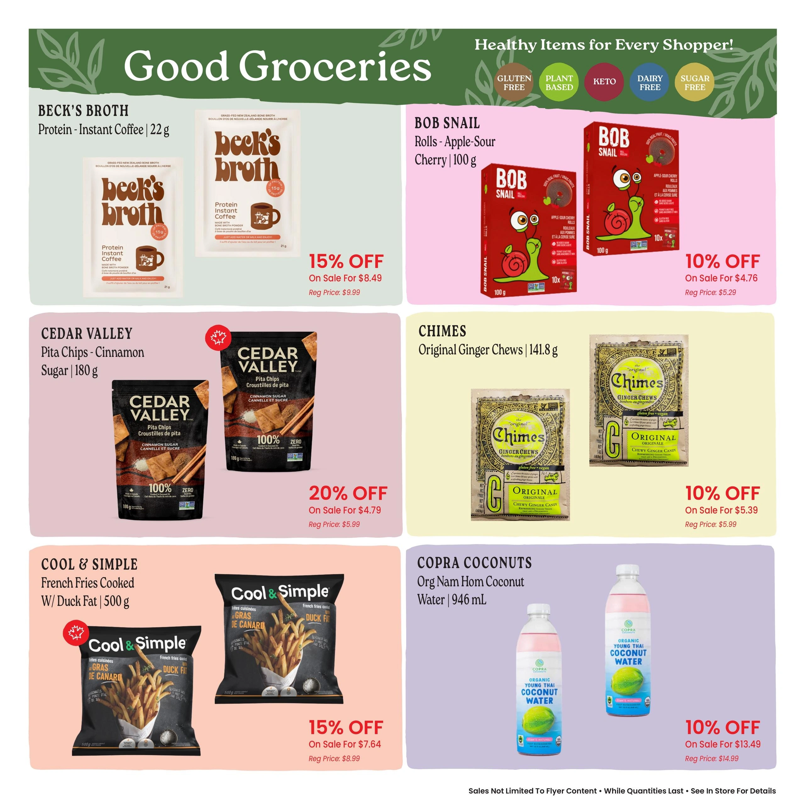 Goodness Me! flyer page 11