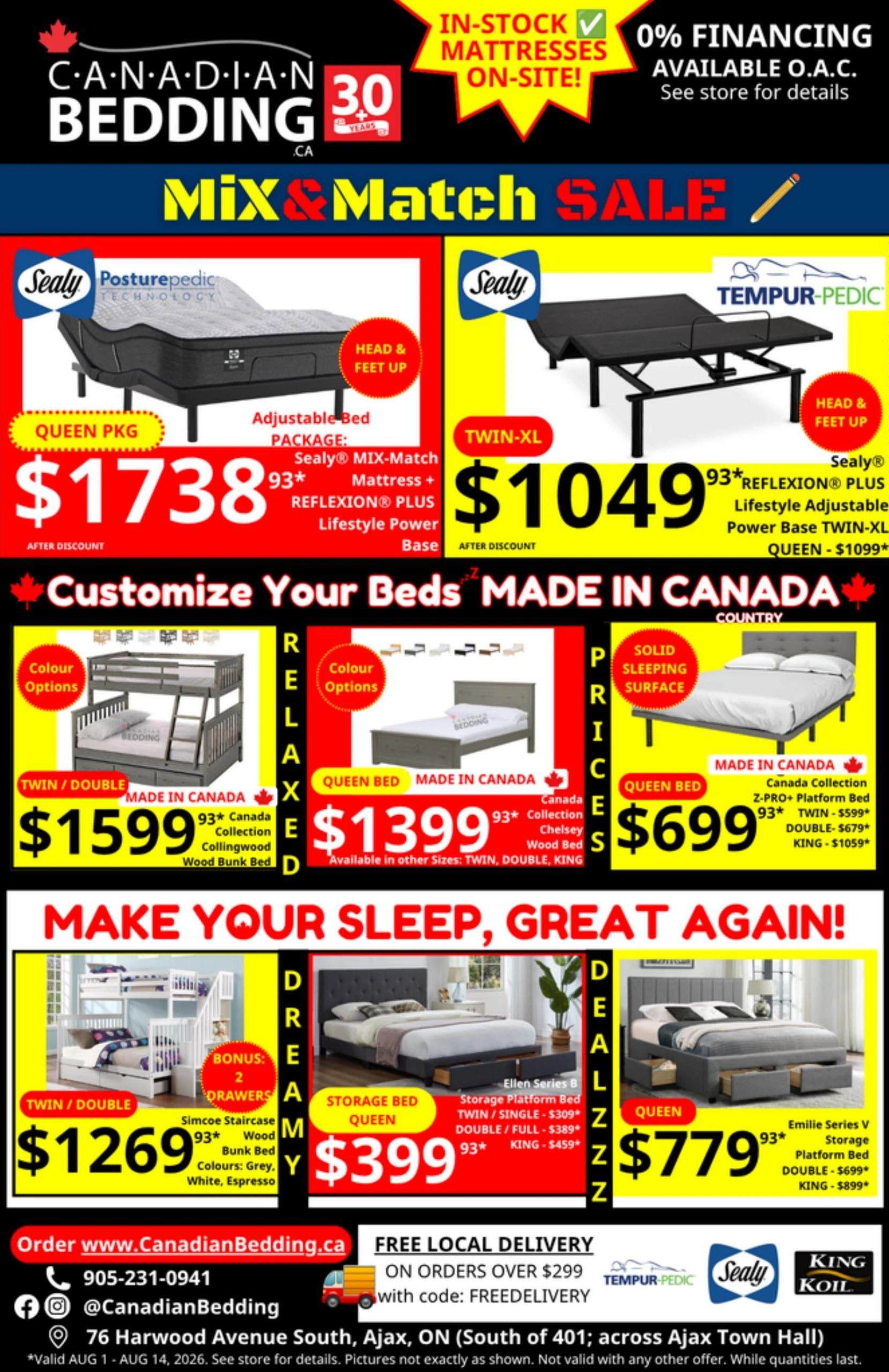 Canadian Bedding Mattresses flyer page 6