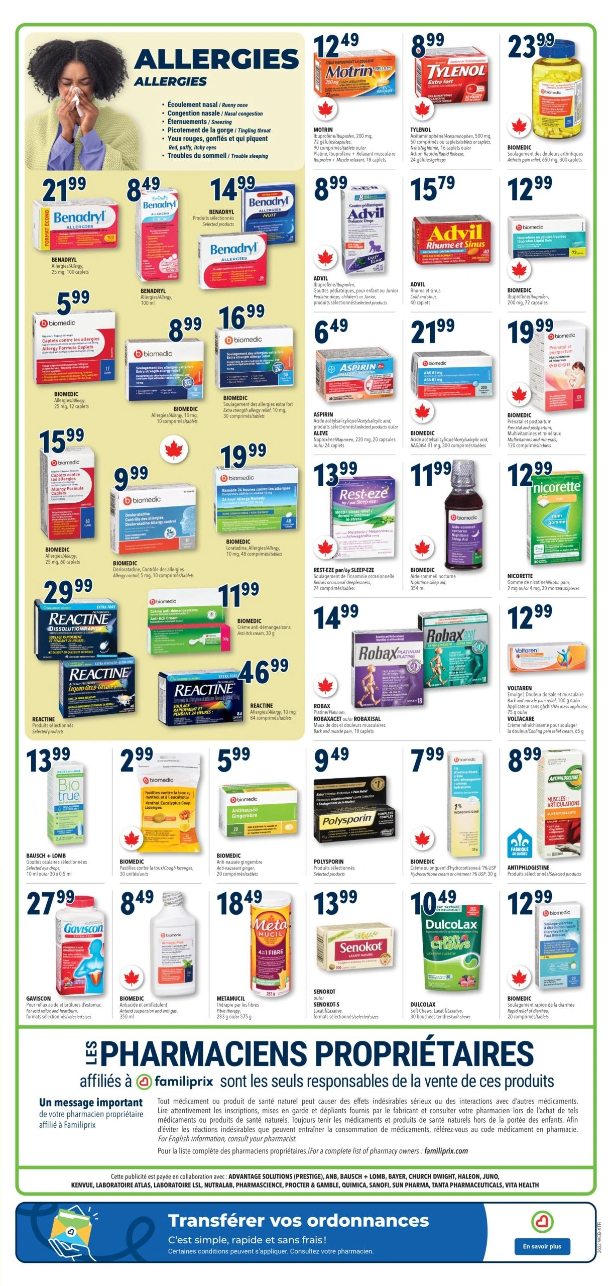 Familiprix flyer page 4