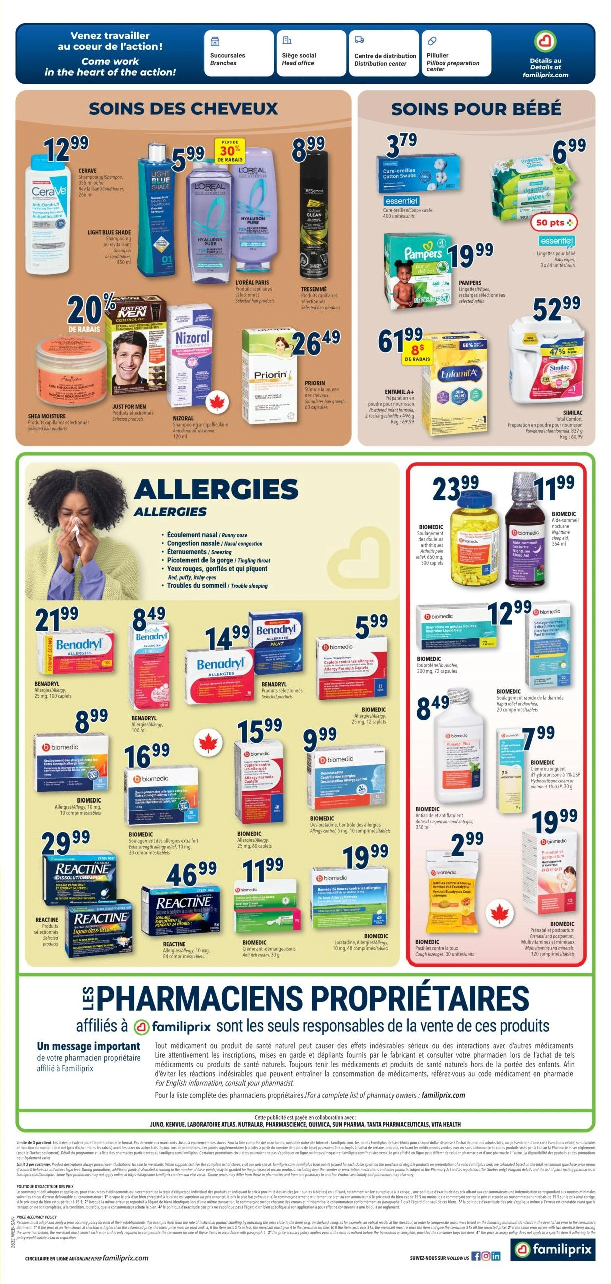 Familiprix Santé flyer page 3
