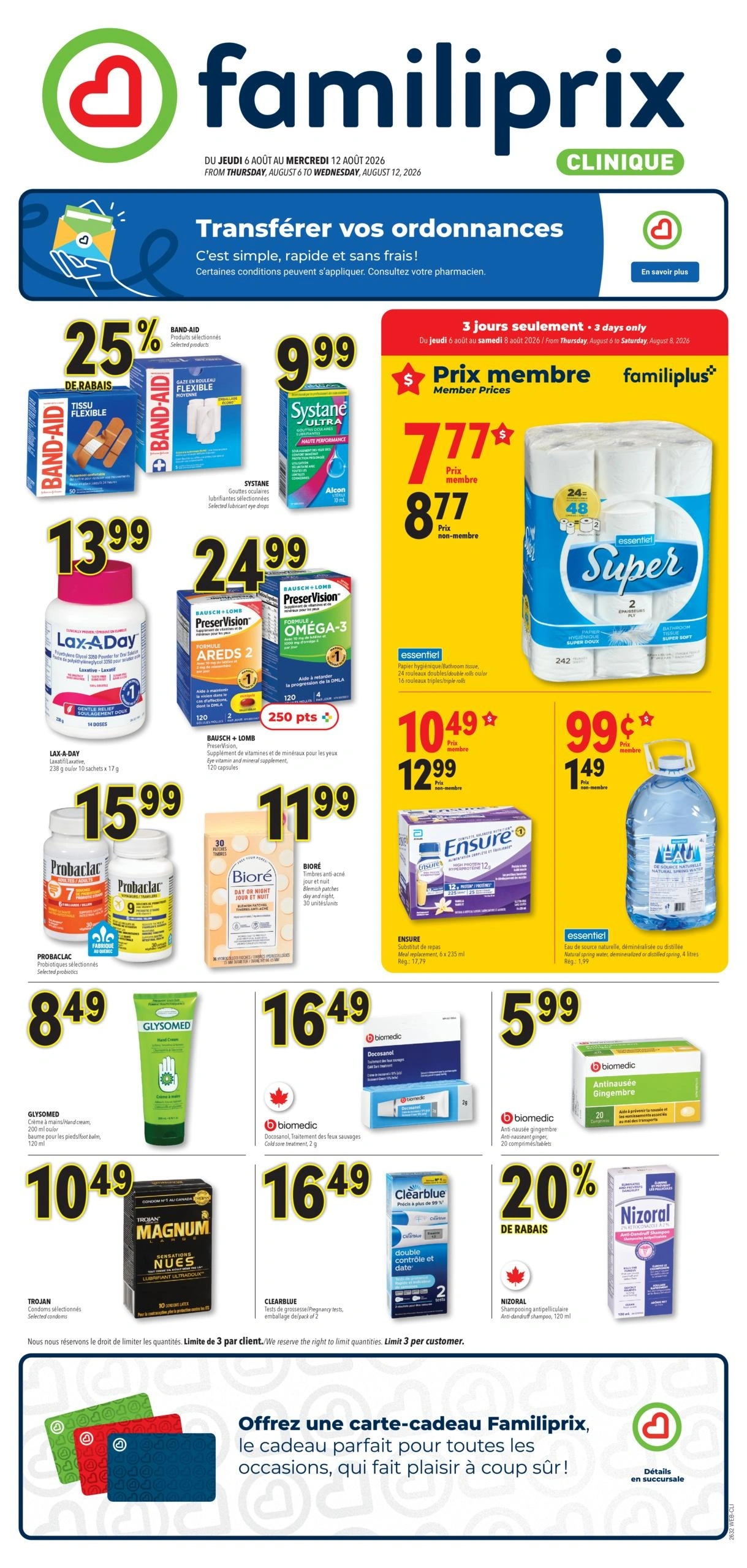 Familiprix Clinique flyer page 1