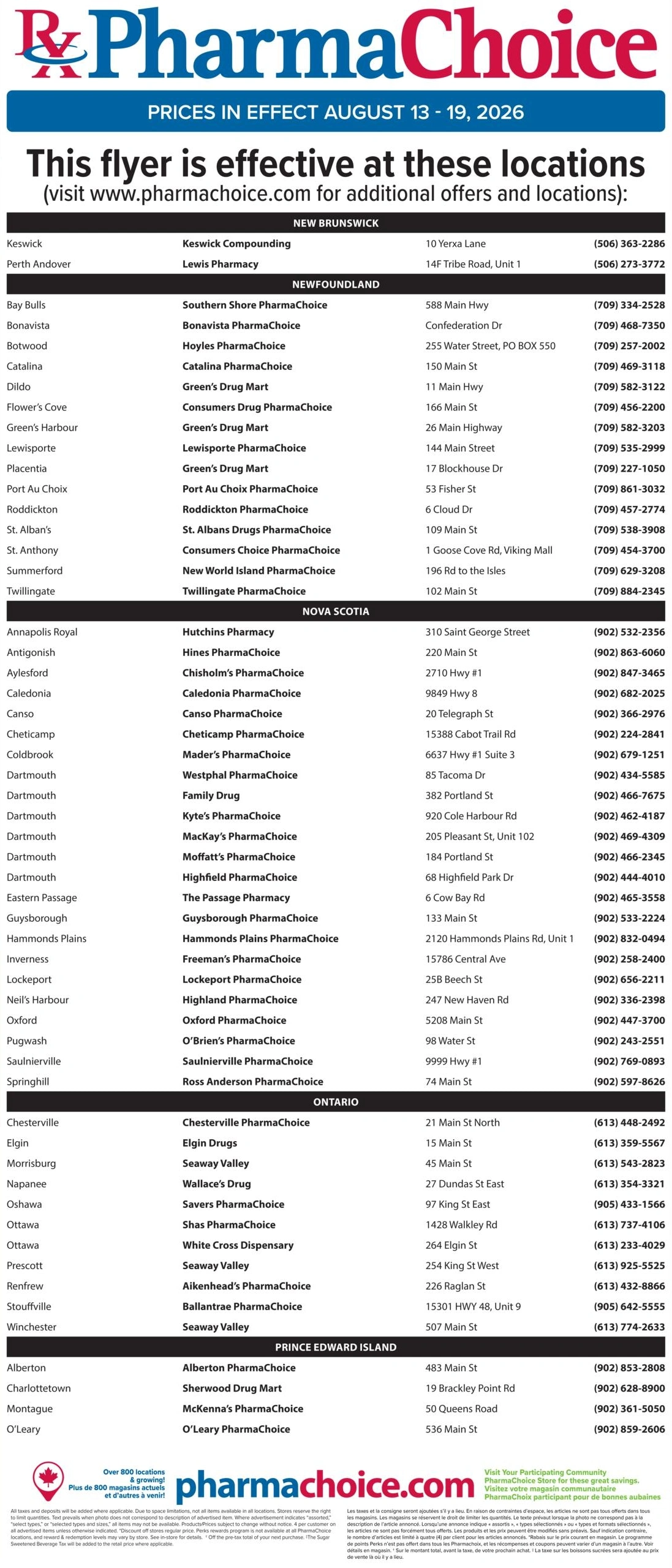 PharmaChoice flyer page 7