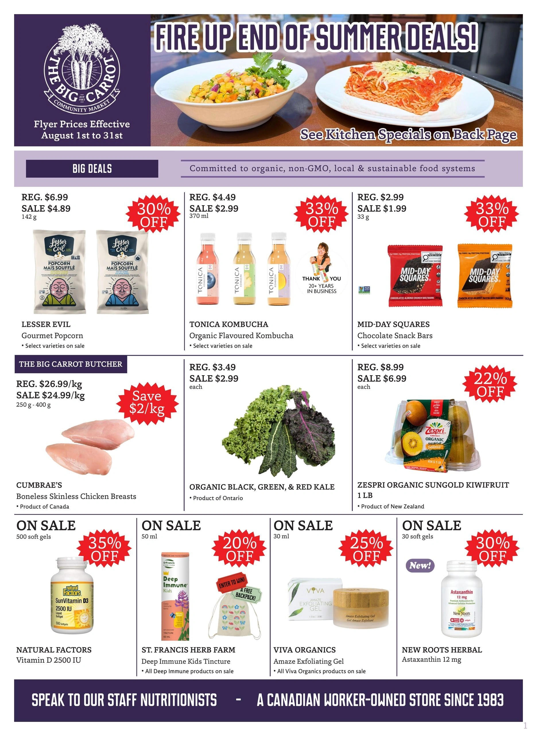 The Big Carrot flyer page 1