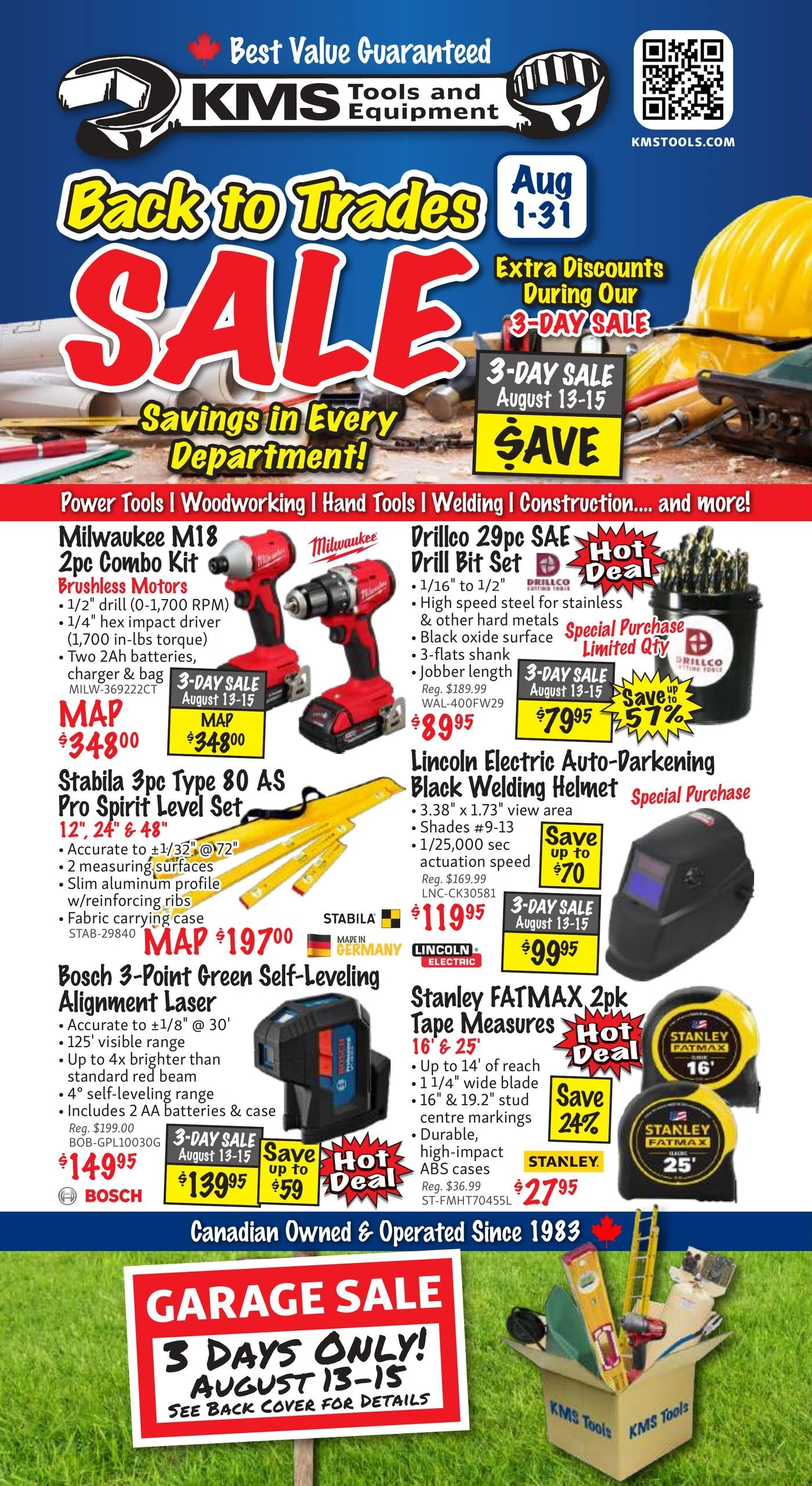 KMS Tools and Equipment ltd flyer page 1