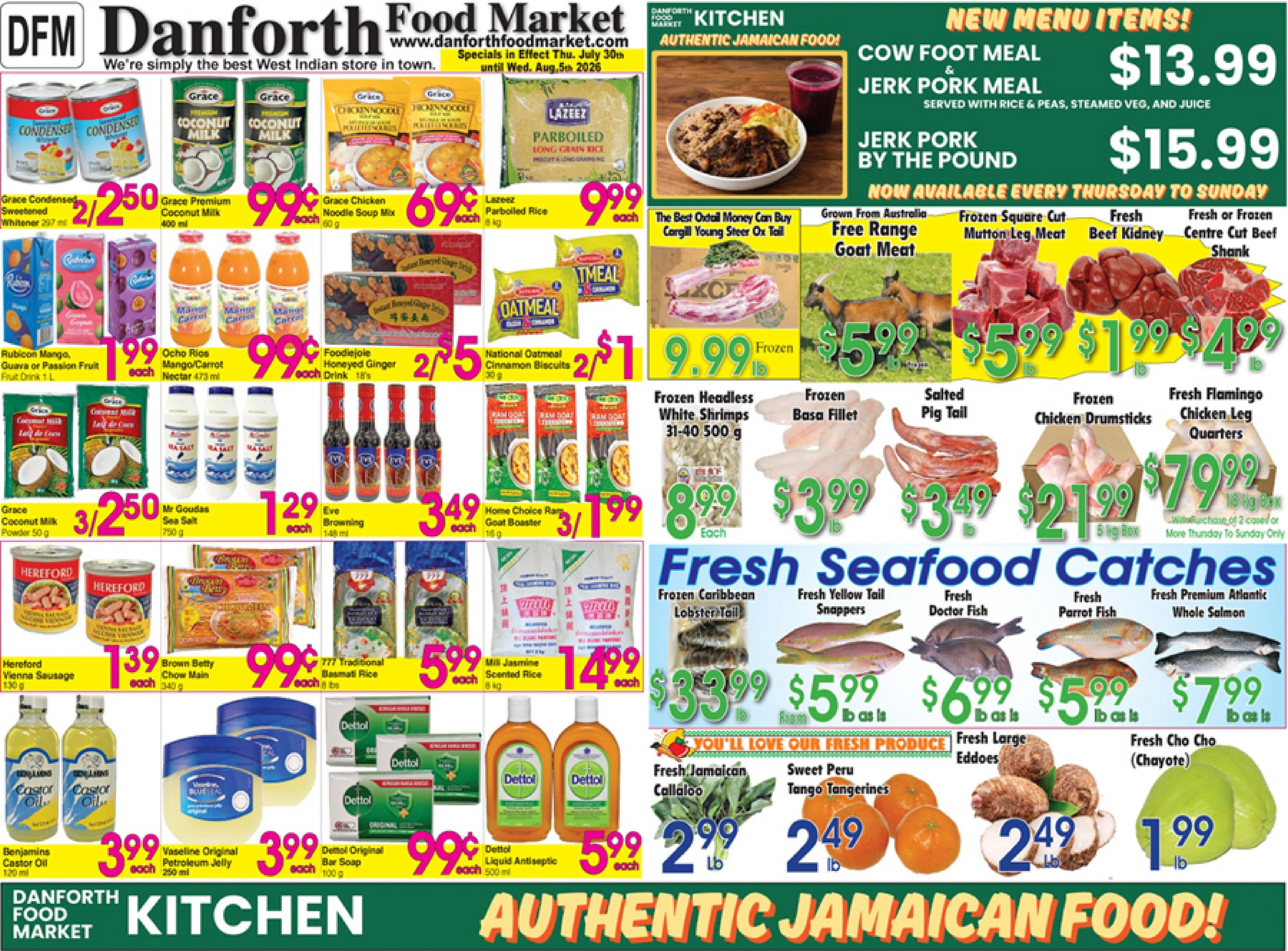 Danforth Food Market flyer page 1