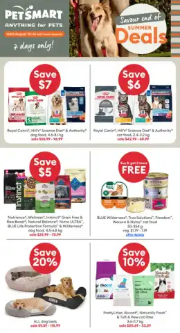 PetSmart Aug 7D Sale Event
