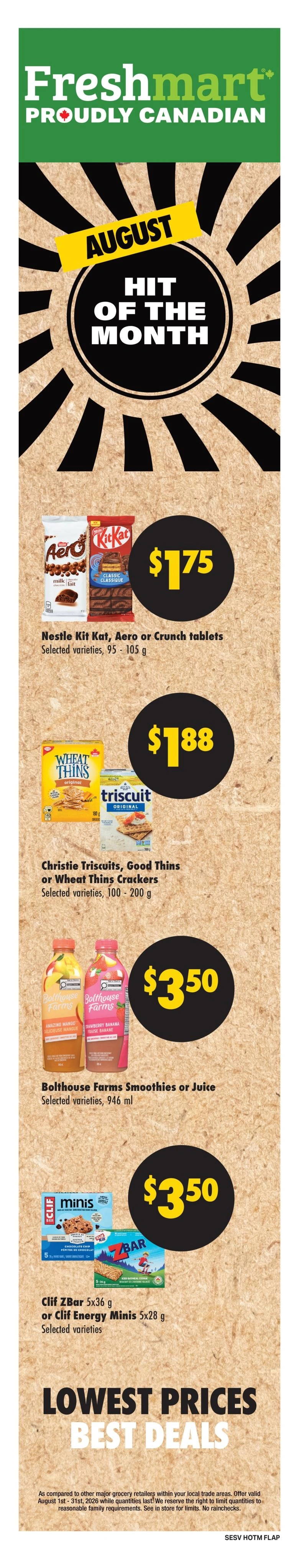 Freshmart flyer page 1