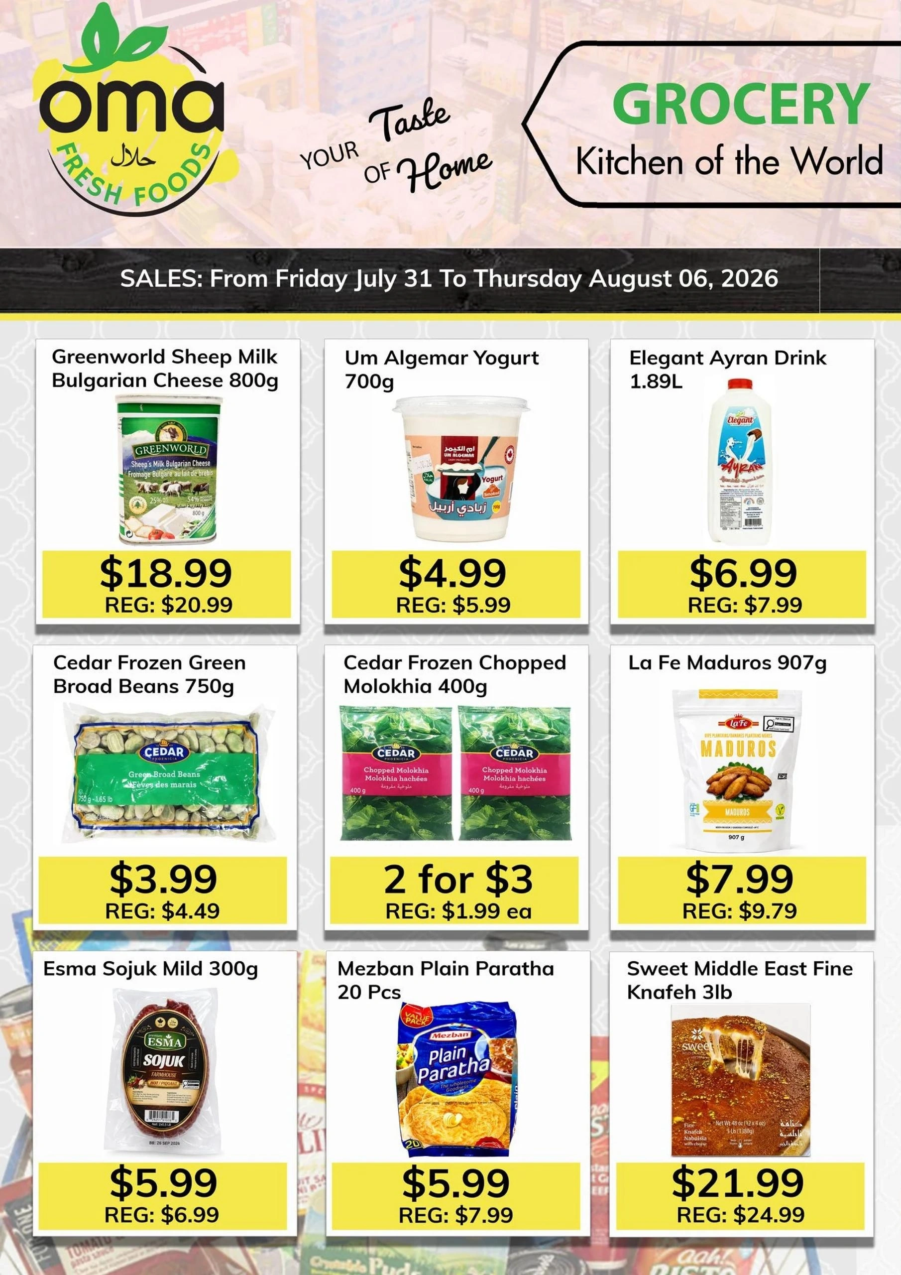 Oma Fresh Foods flyer page 1