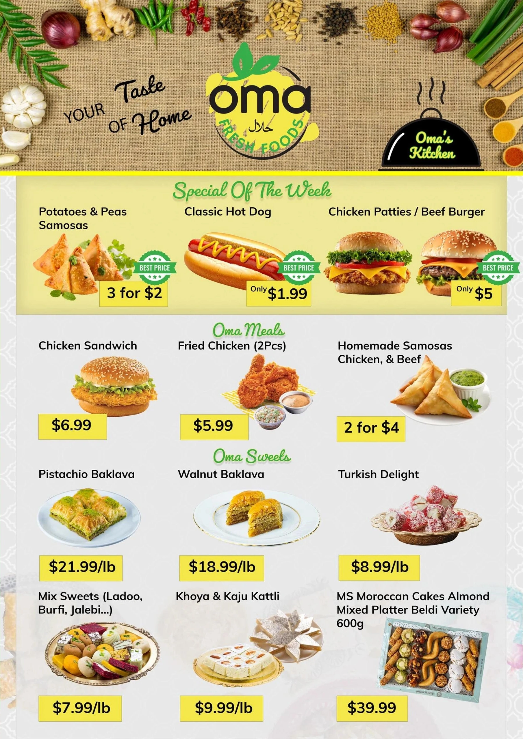 Oma Fresh Foods flyer page 7