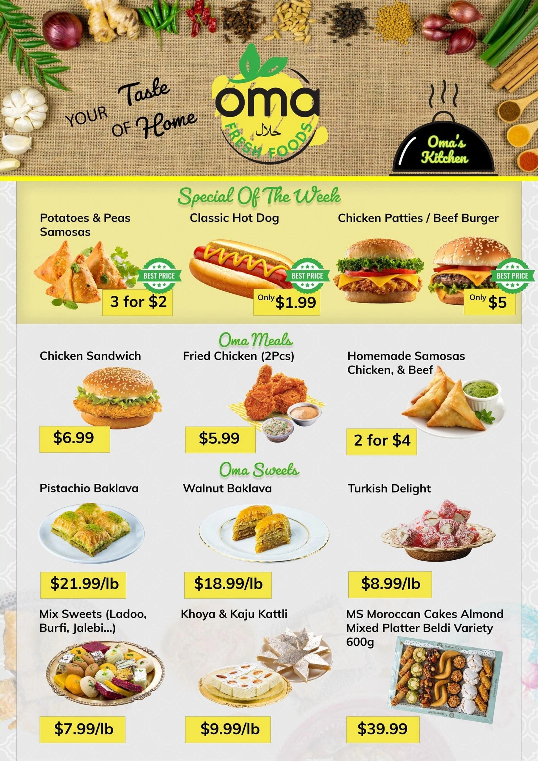 Oma Fresh Foods flyer page 7