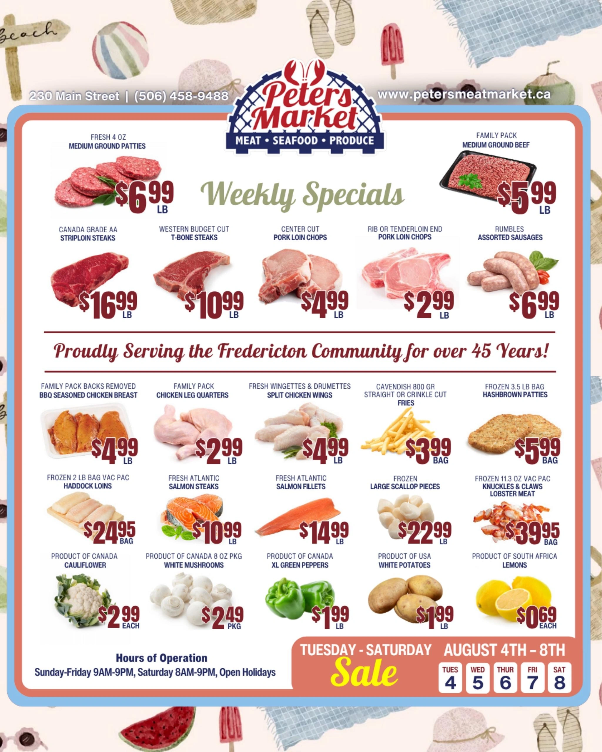 Peter's Meat Market flyer page 1