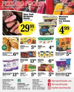 Ferraro Foods Indexed Monthly