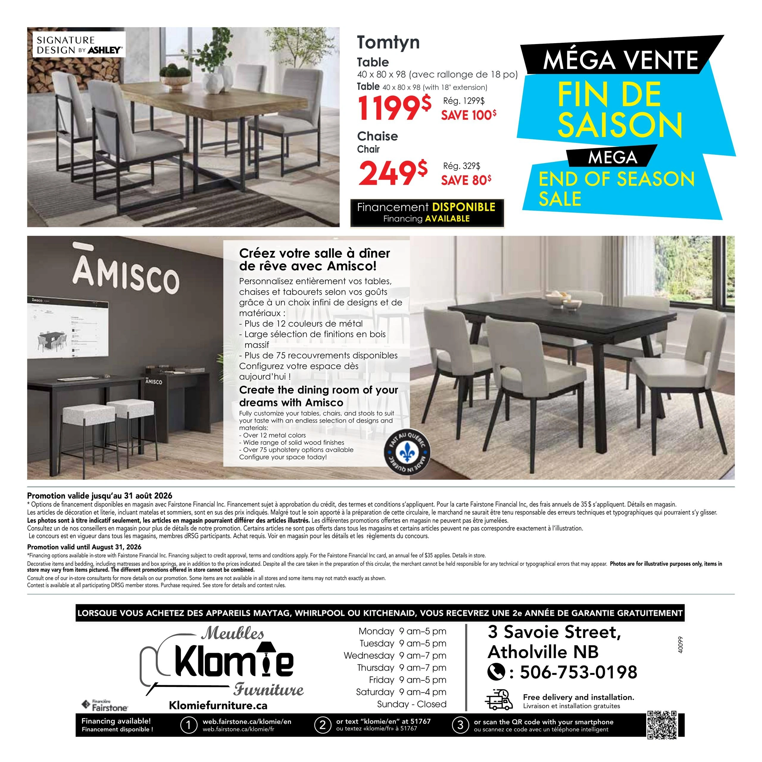 Meubles Klomie Furniture flyer page 4