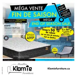 Meubles Klomie Furniture Indexed Monthly