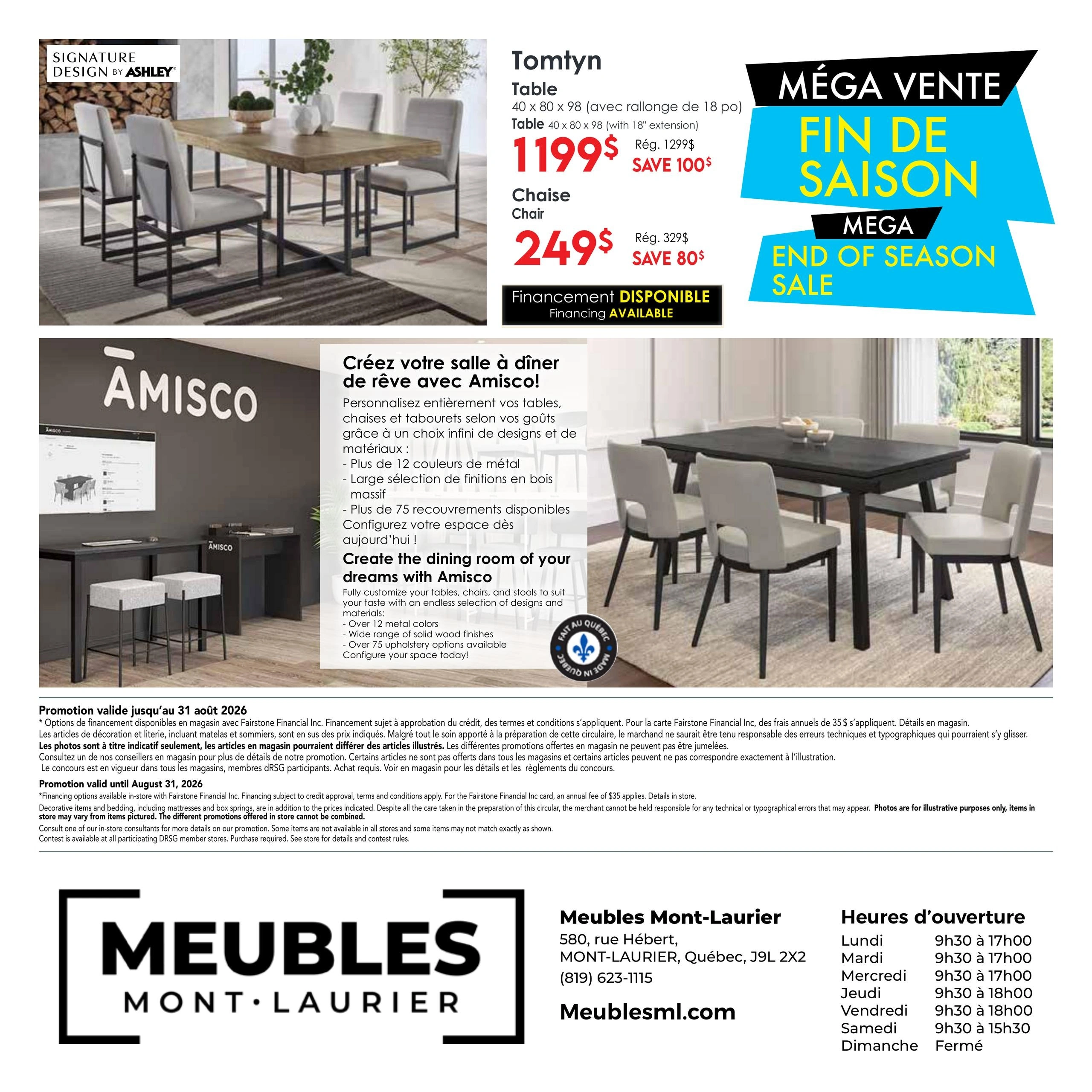 Les Meubles de Mont-Laurier flyer page 4