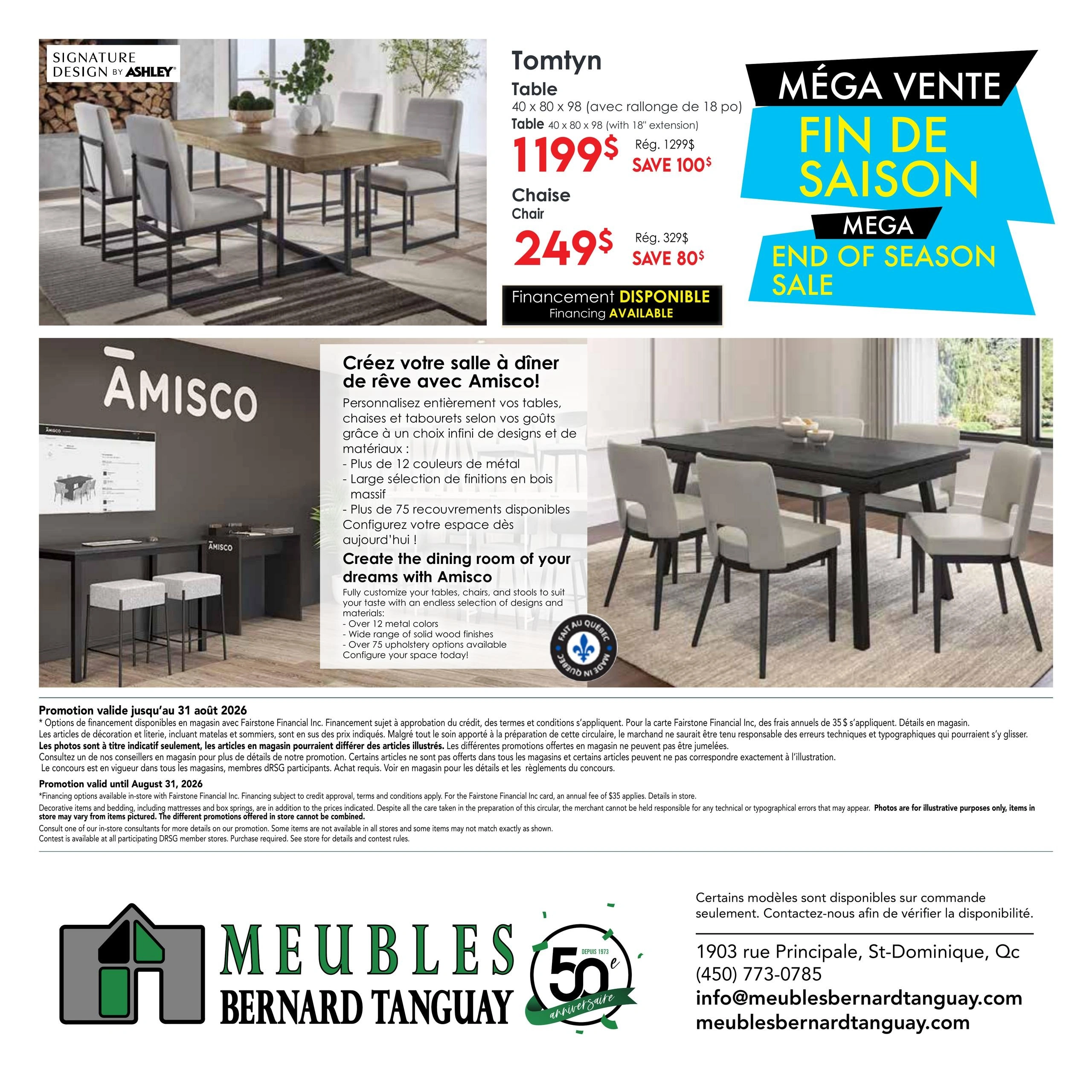 Meubles Bernard Tanguay flyer page 4