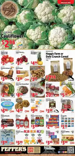 Pepper's Foods Indexed Weekly