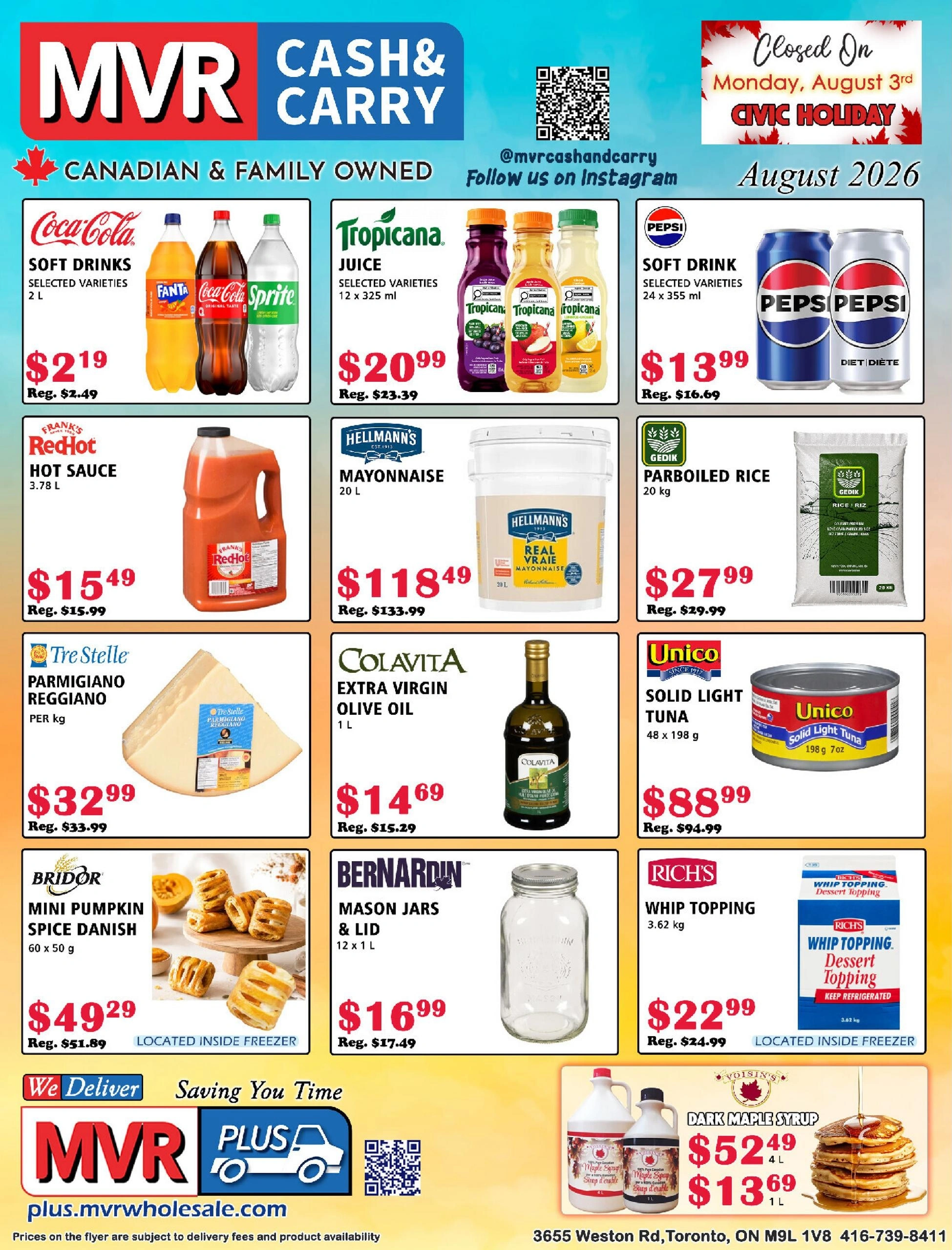 MVR Cash & Carry flyer page 1