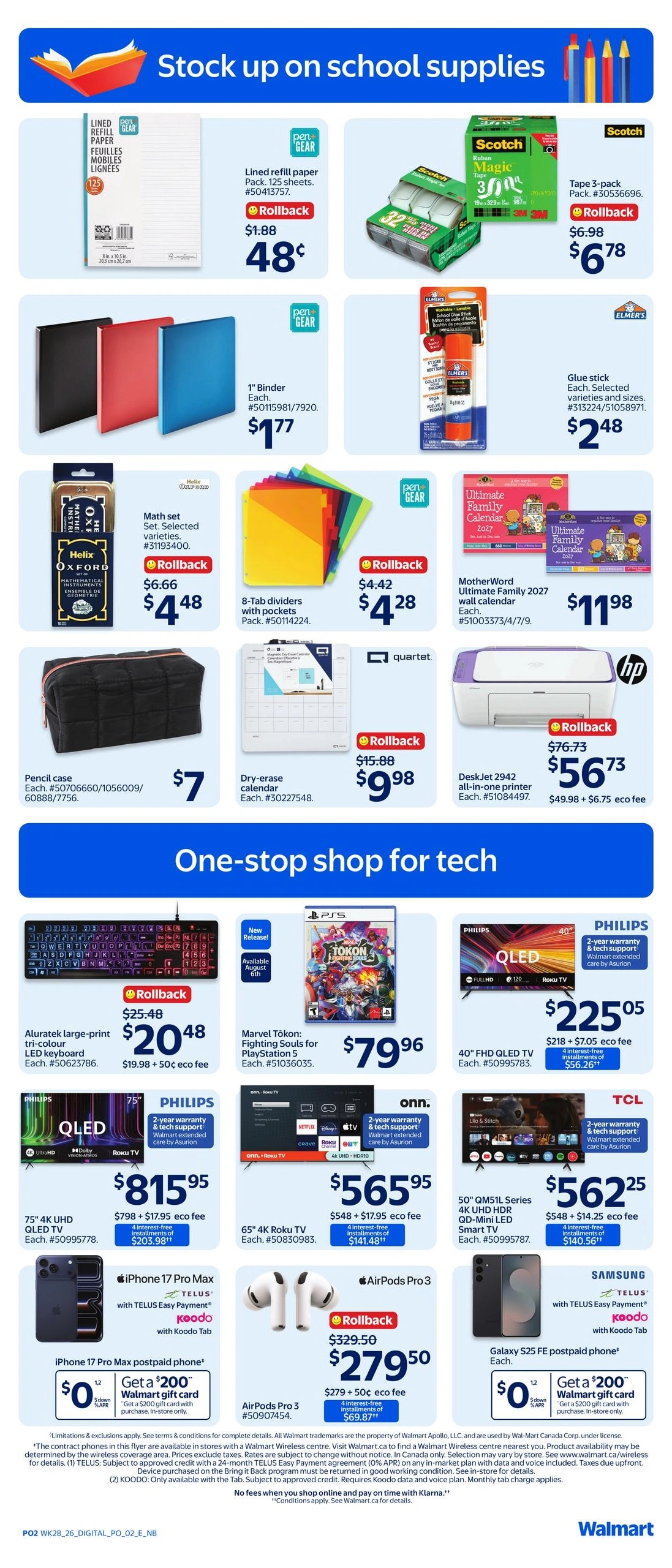 Walmart flyer page 7