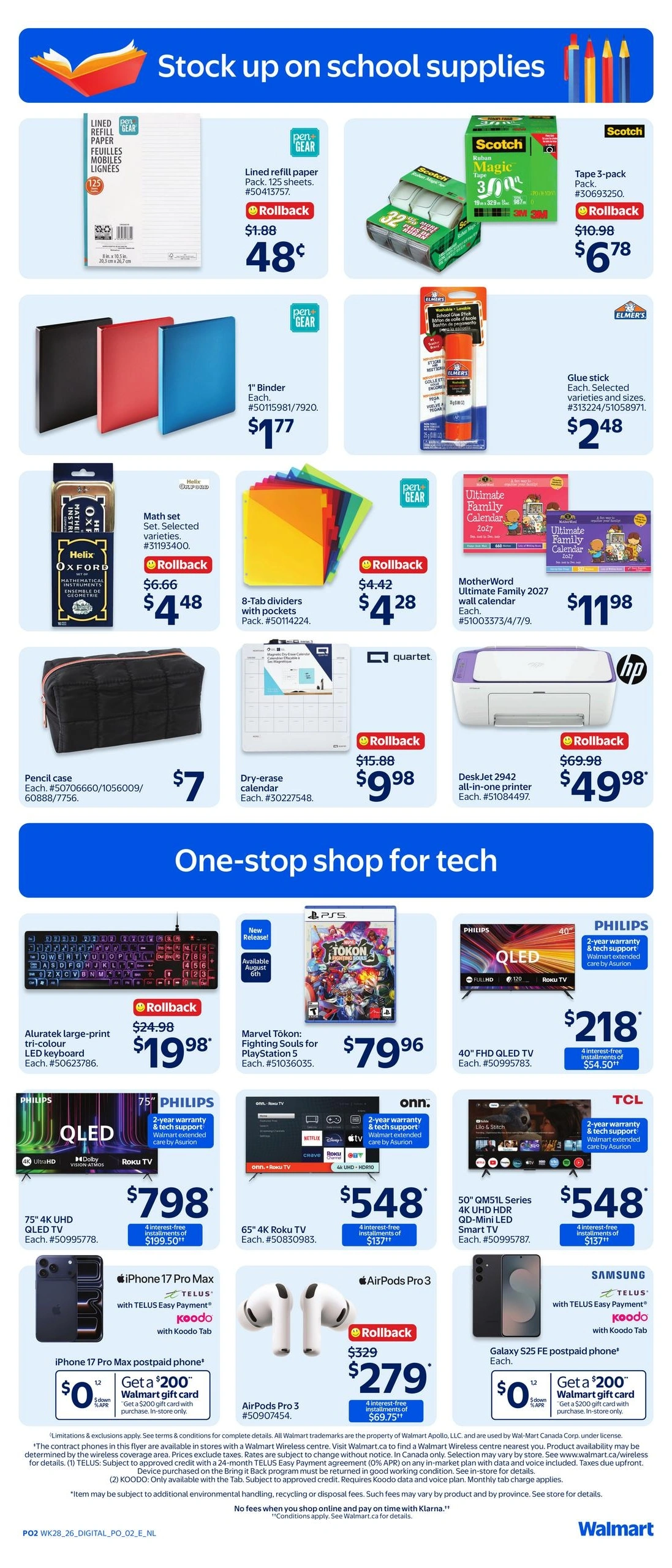 Walmart flyer page 7