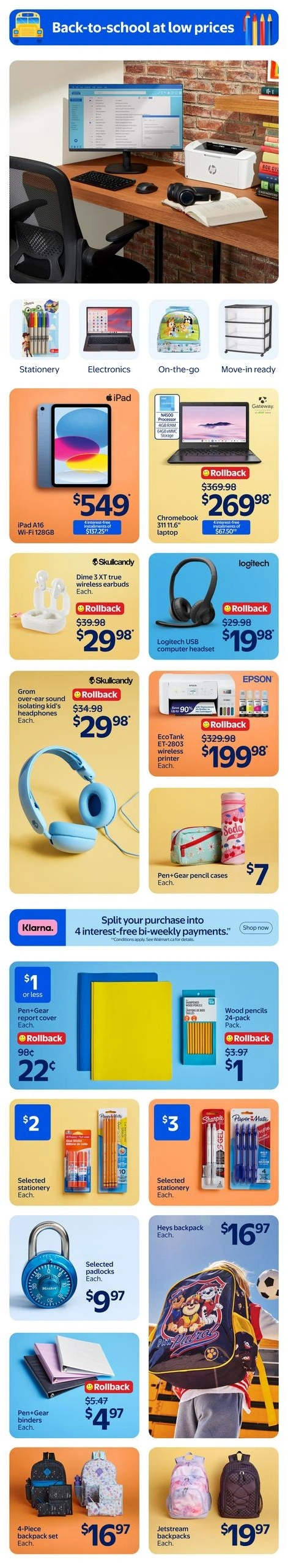 Walmart flyer page 10