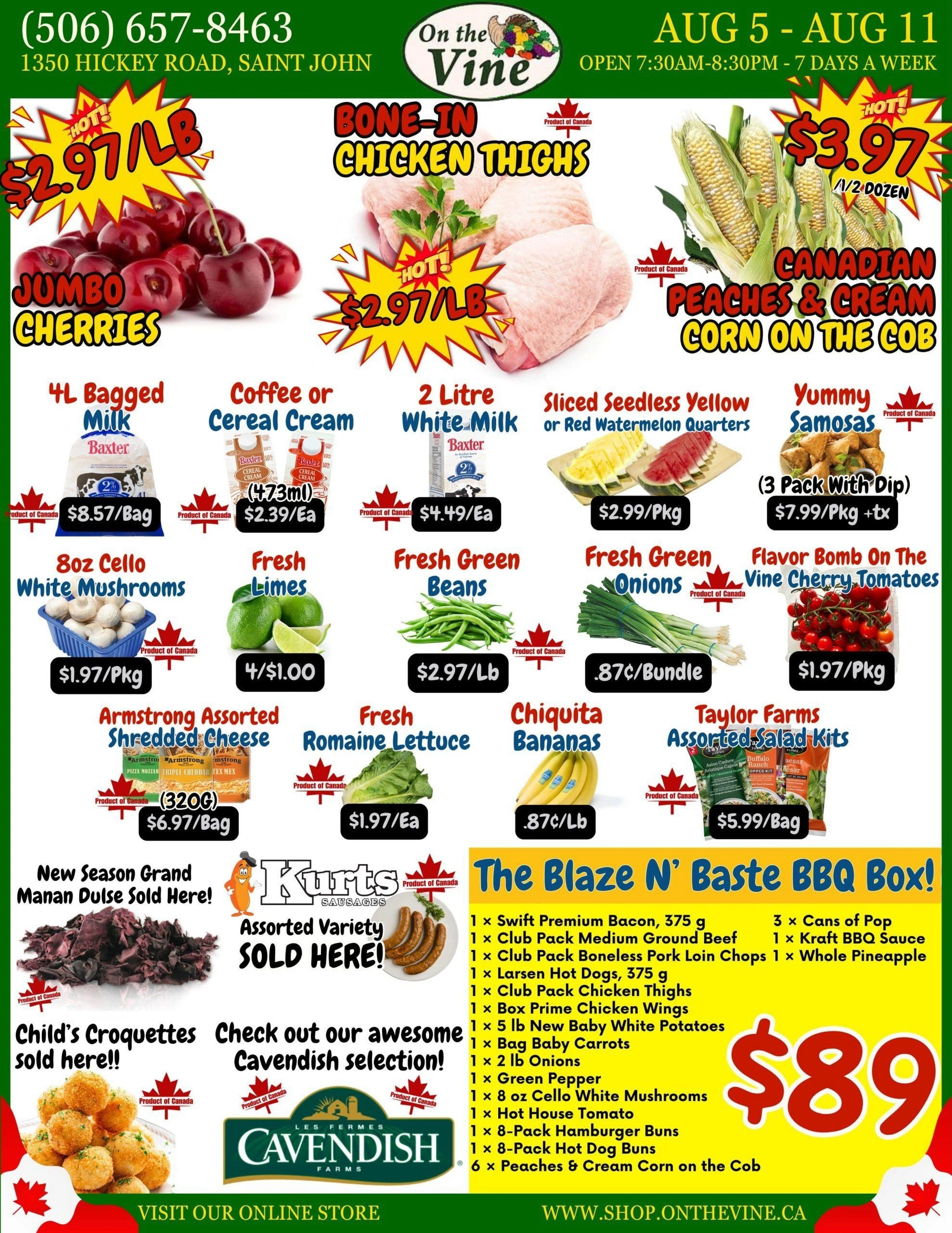On the Vine Meat & Produce flyer page 1