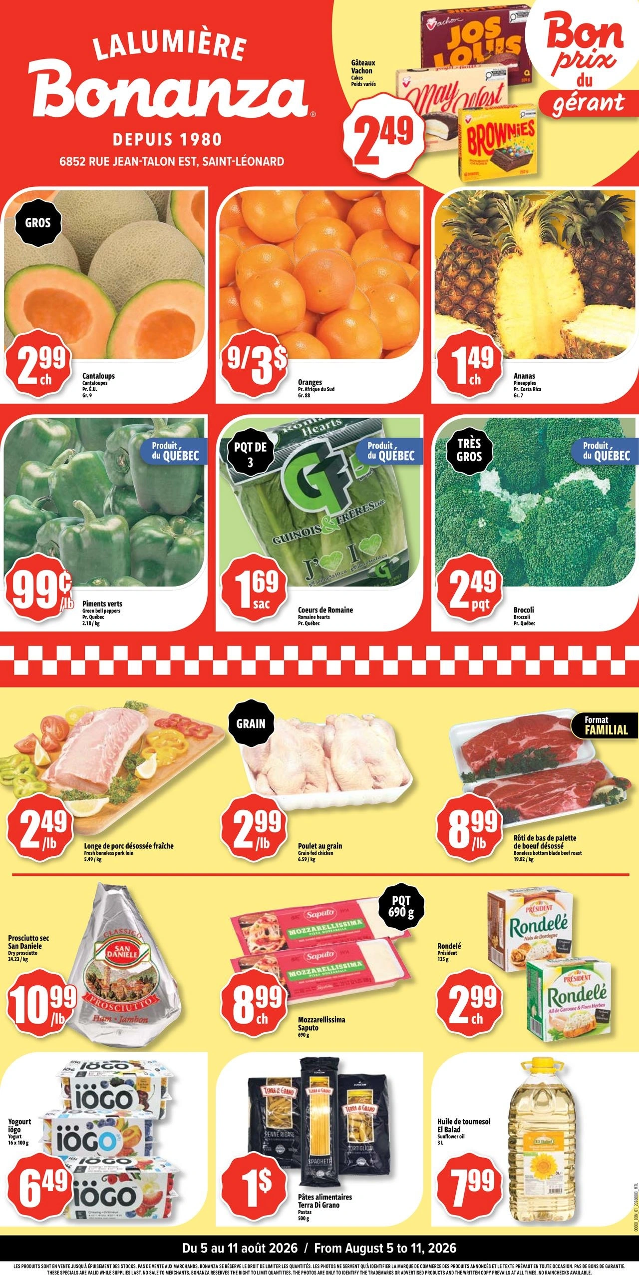 Bonanza flyer page 1