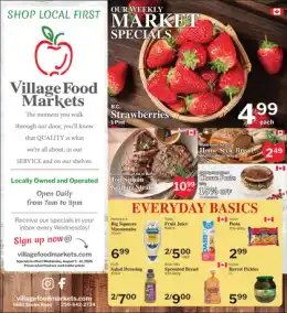 Village Food Markets Indexed Weekly
