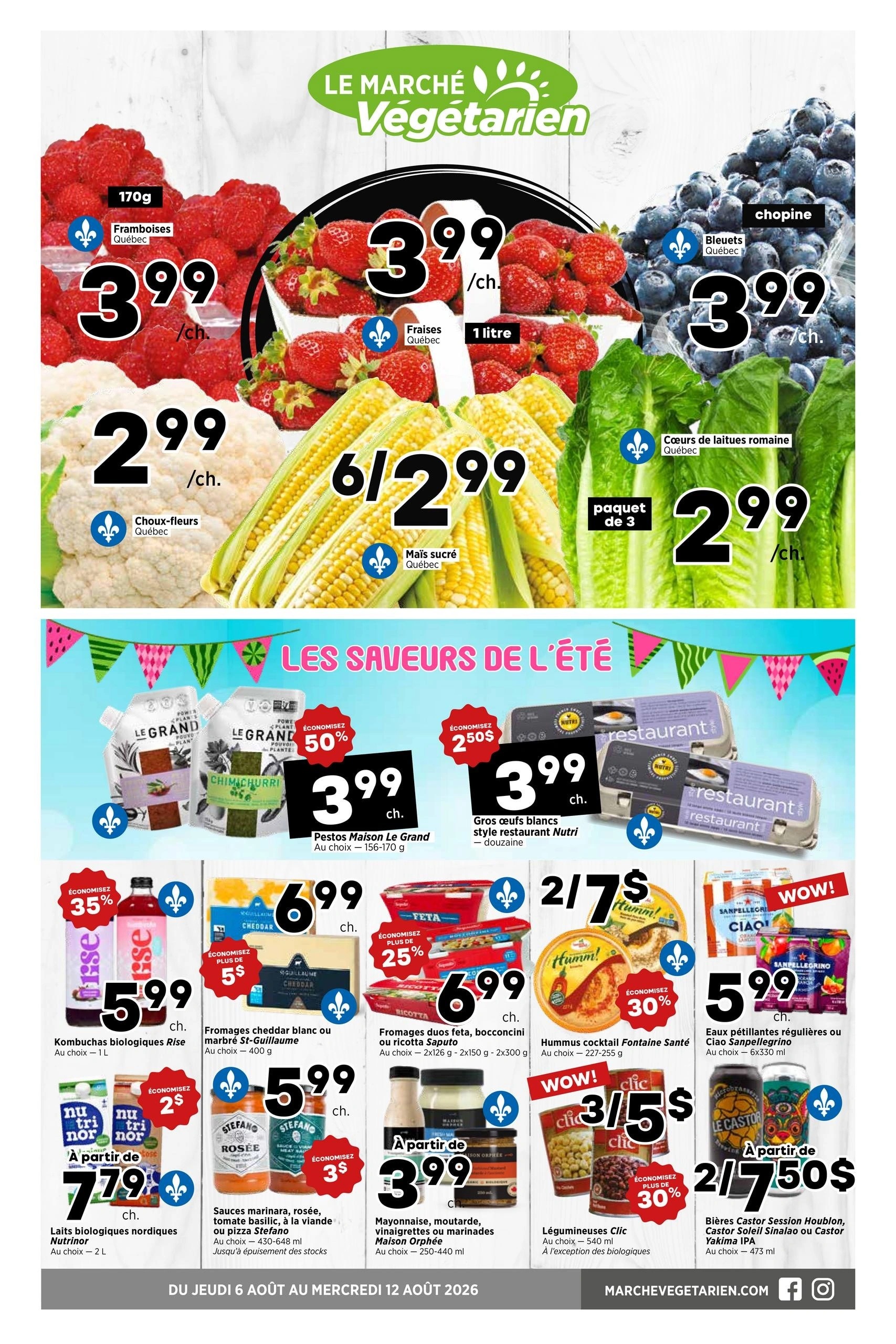 Le Marché Végétarien flyer page 1